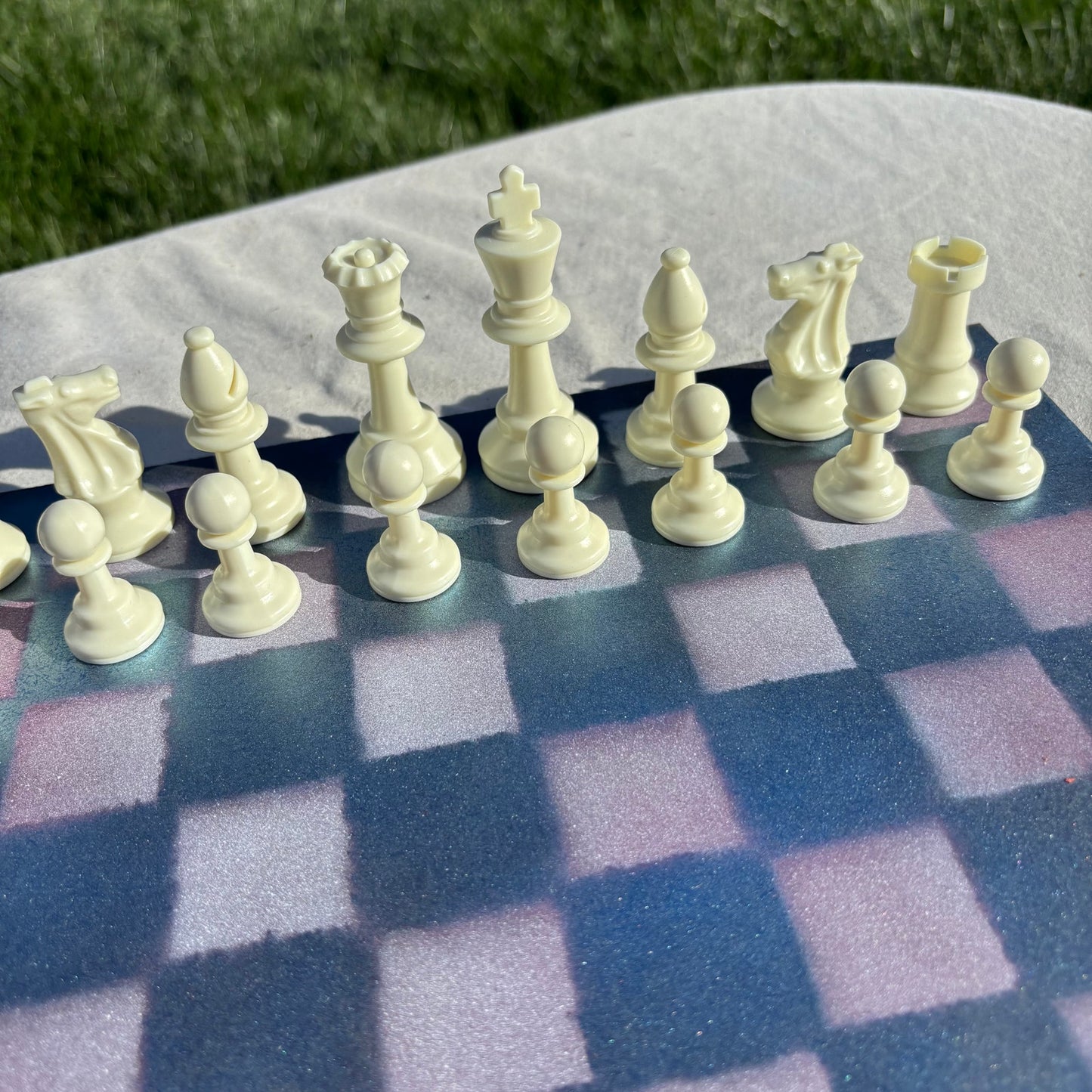 Cosmic Blue - Painted Chess Set