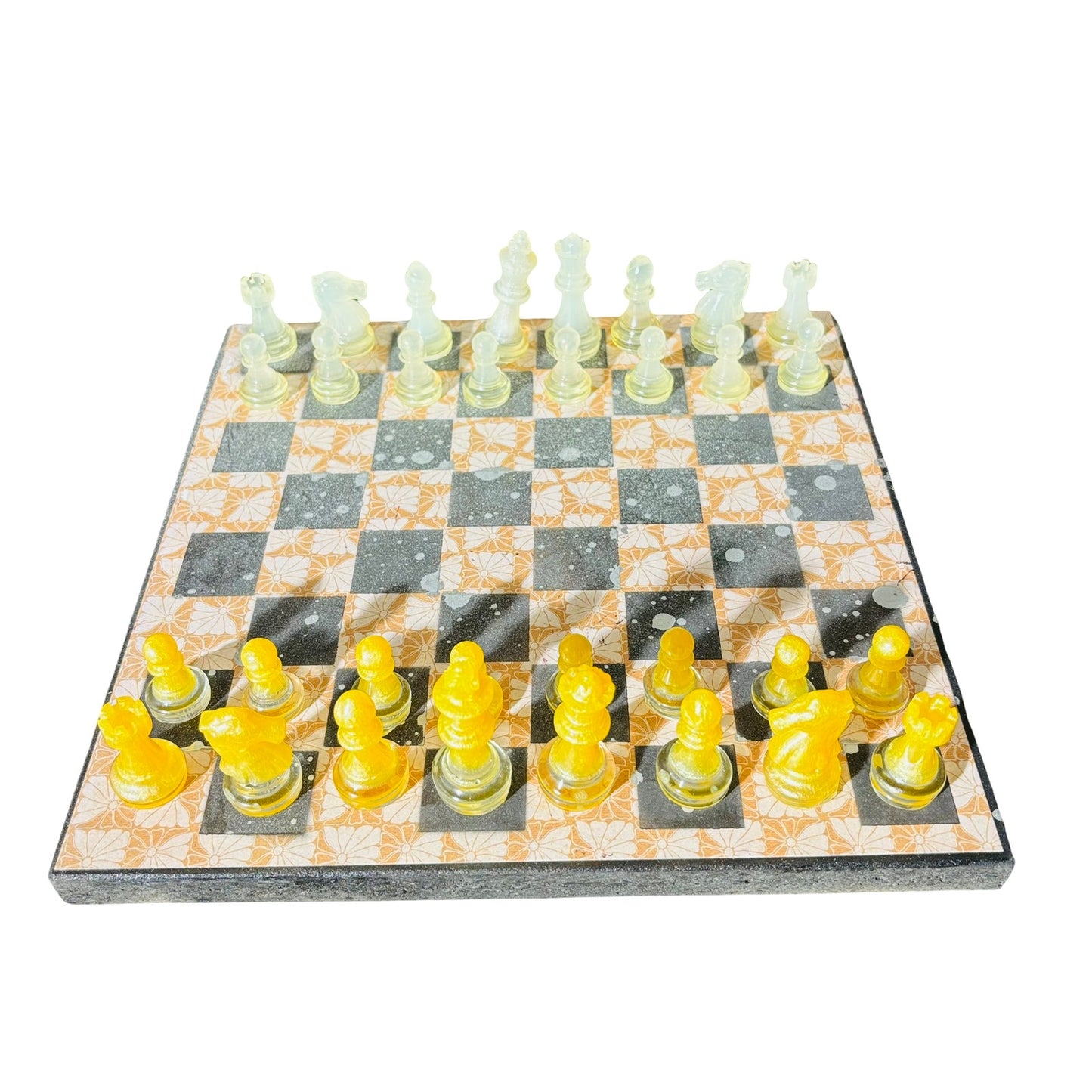 Vintage Brown Patter - Scrapbook Chess Set