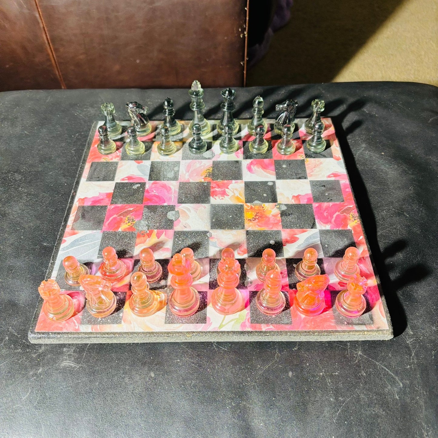 Lush Flower - Scrapbook Chess Set