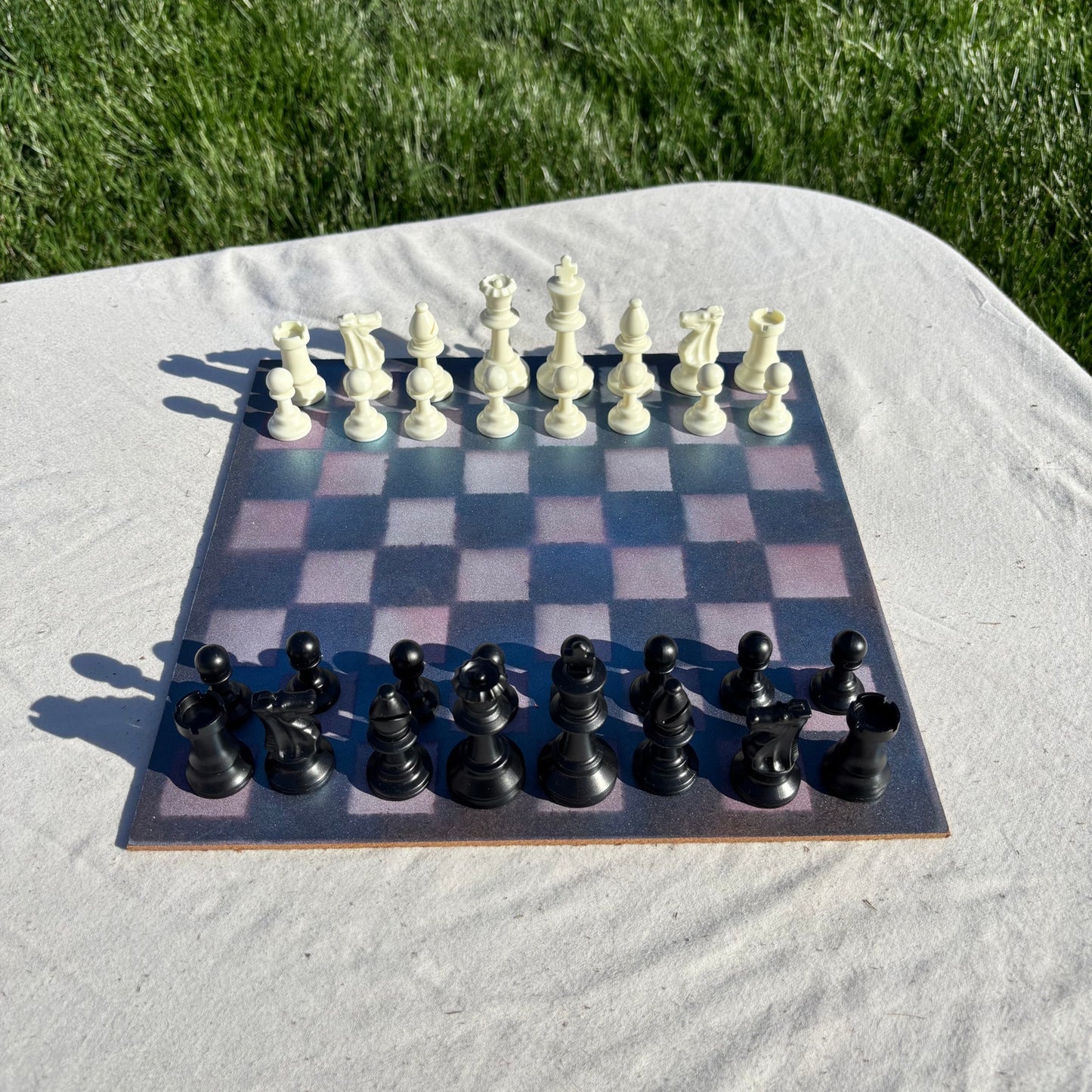 Cosmic Blue - Painted Chess Set