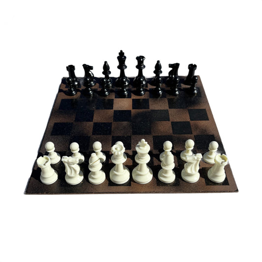 Vintage Brown - Painted Chess Set
