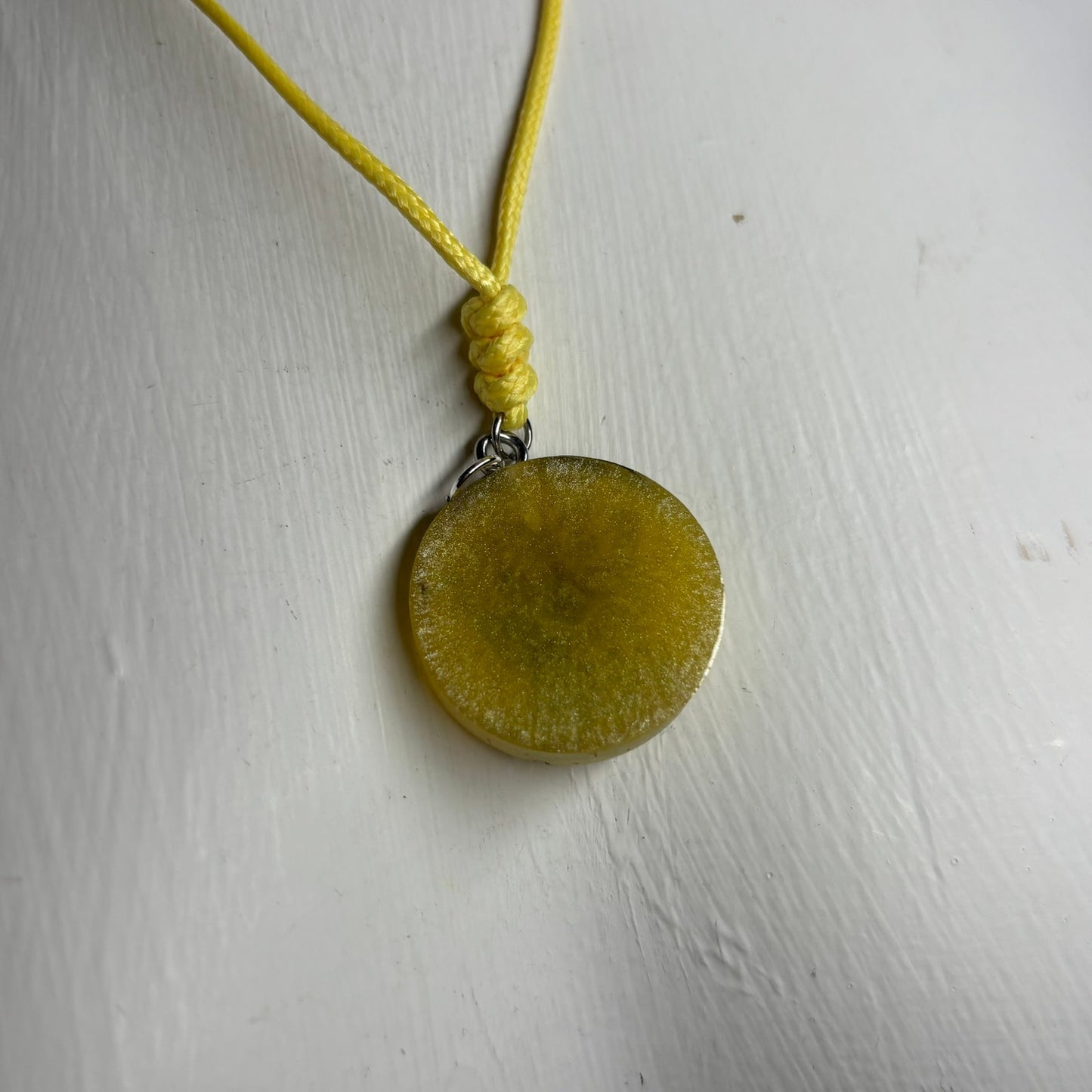 Yellow Queen - Handmade Resin Chess Necklace