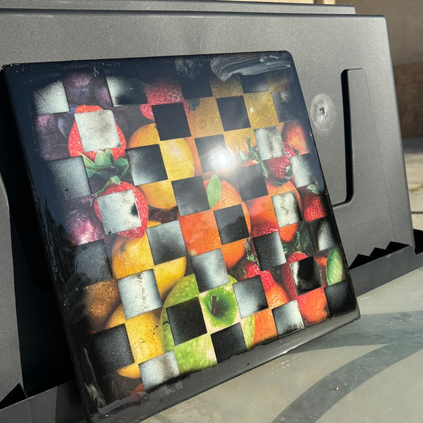 Fruit Basket - Resin Coated Chess Board