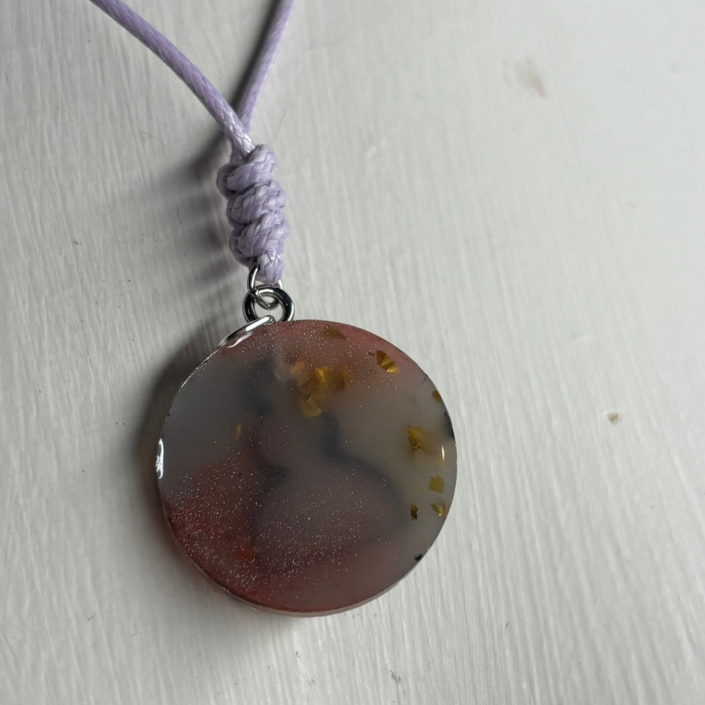 Cosmic Pawn - Handmade Resin Chess Necklace