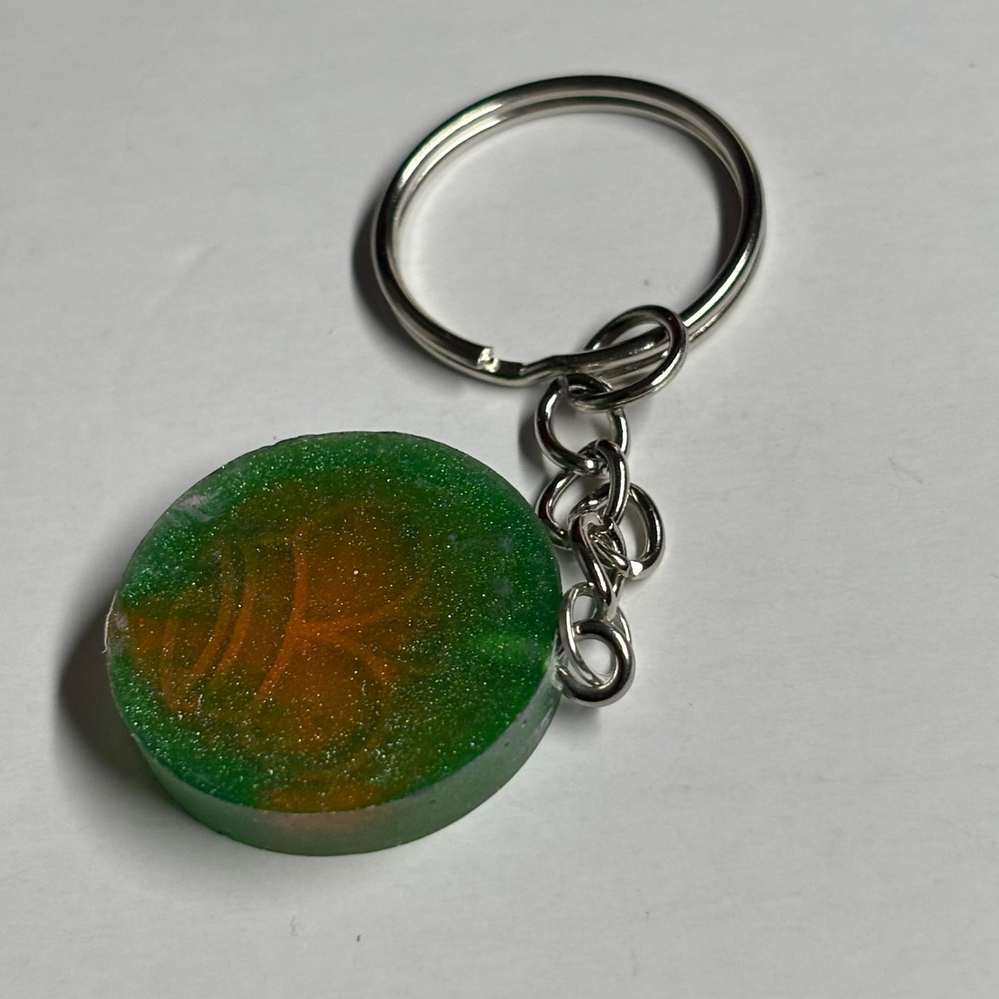 Green Pink King - Handmade Resin Keychain
