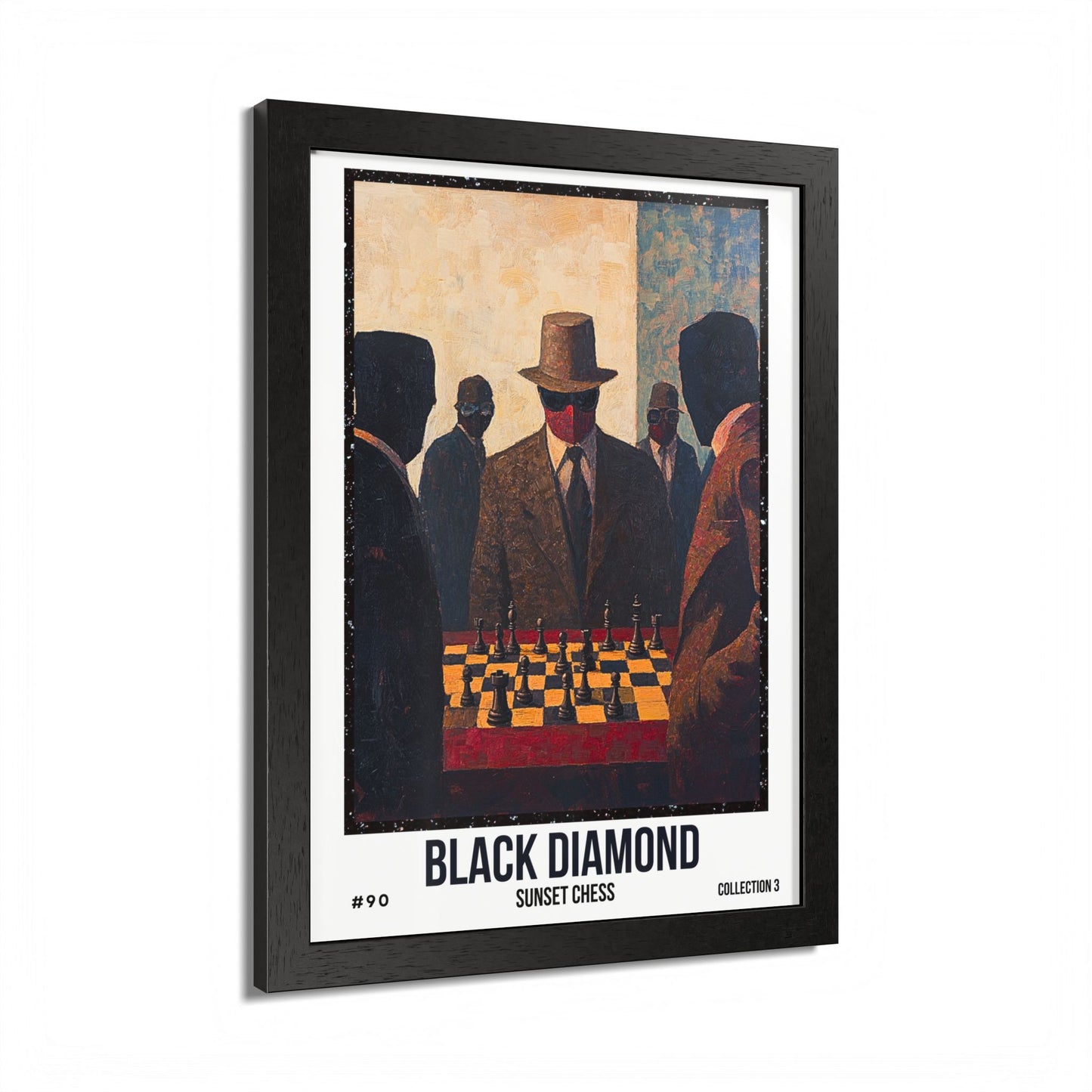 Black Diamond - Collection 3 Card #90 - Sunset Card Poster Framed 12"x16"