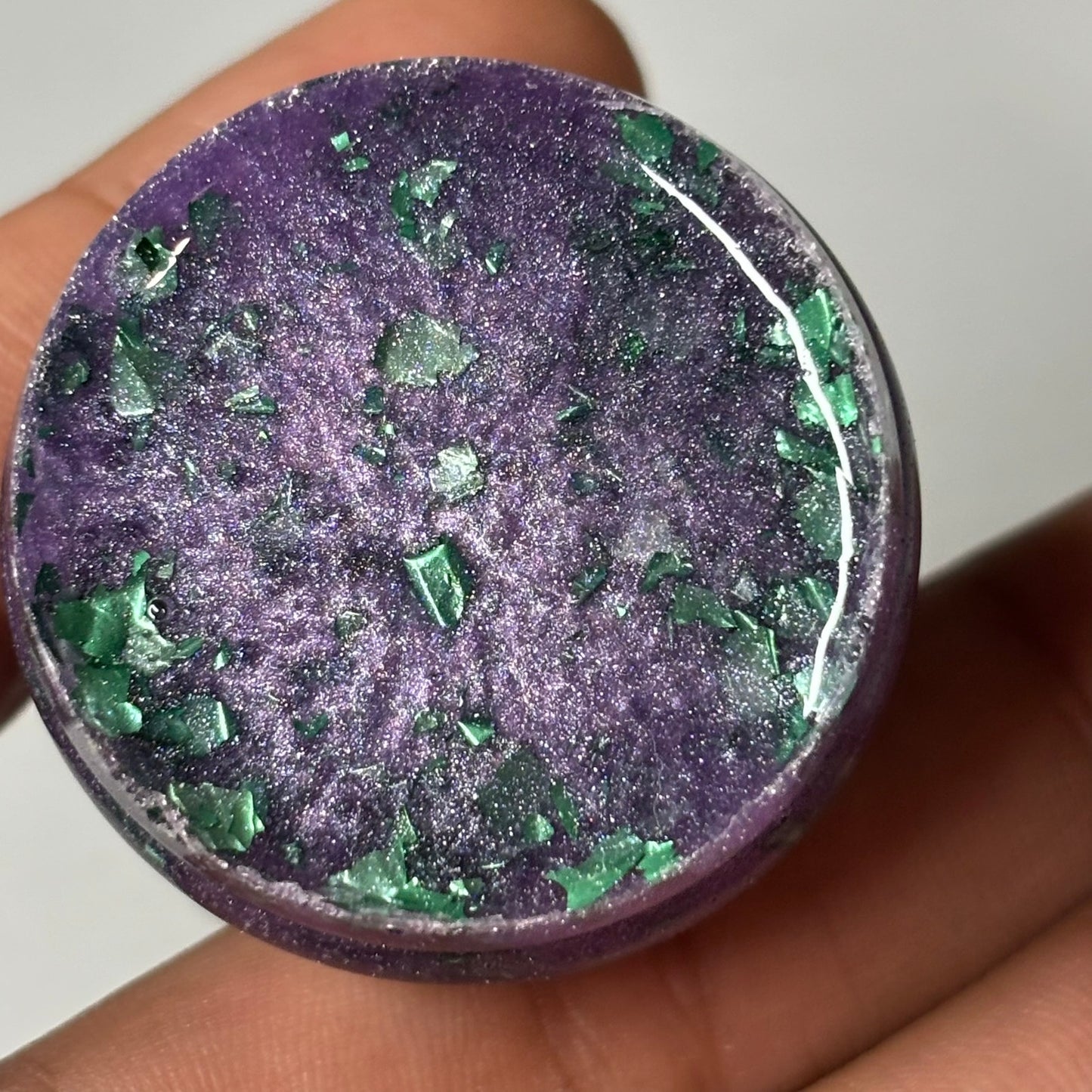 Midnight Purple Knight - Handmade Resin Keychain - Large Edition