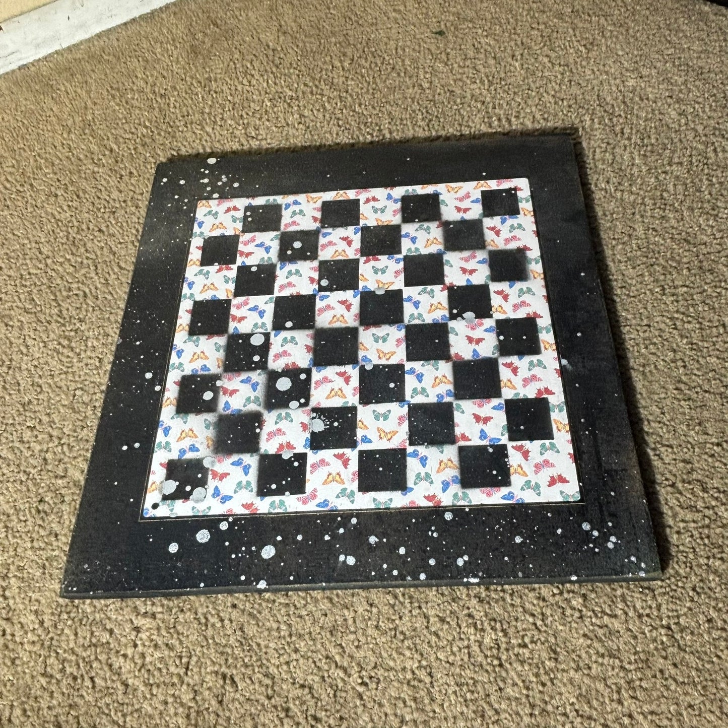 Simplistic Butterflies - Large Deluxe Chess Set