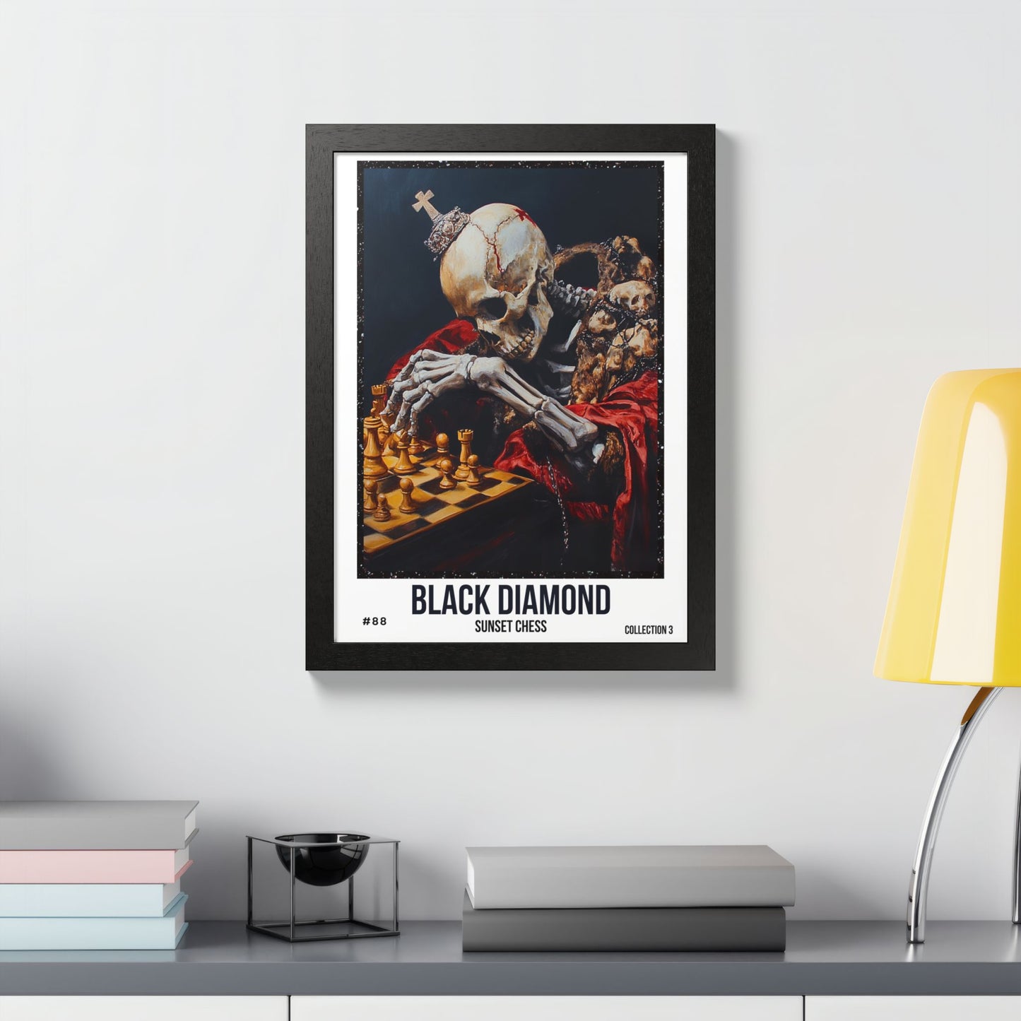 Black Diamond - Collection 3 Card #88 - Sunset Card Poster Framed 12"x16"