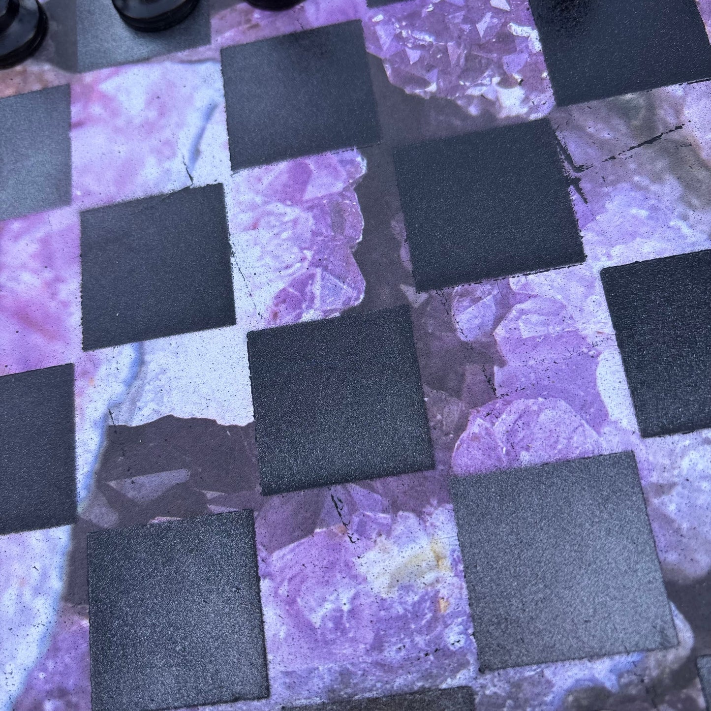 Crystal Purple - Scrapbook Chess Set
