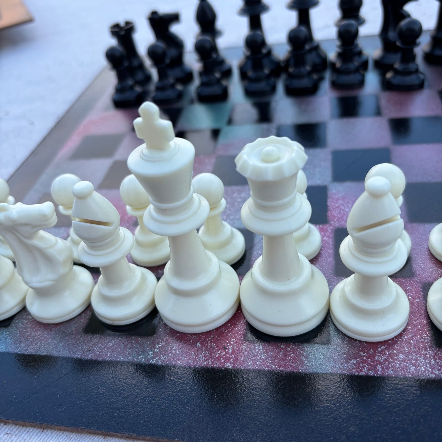 Metallic Space - Painted Chess Set