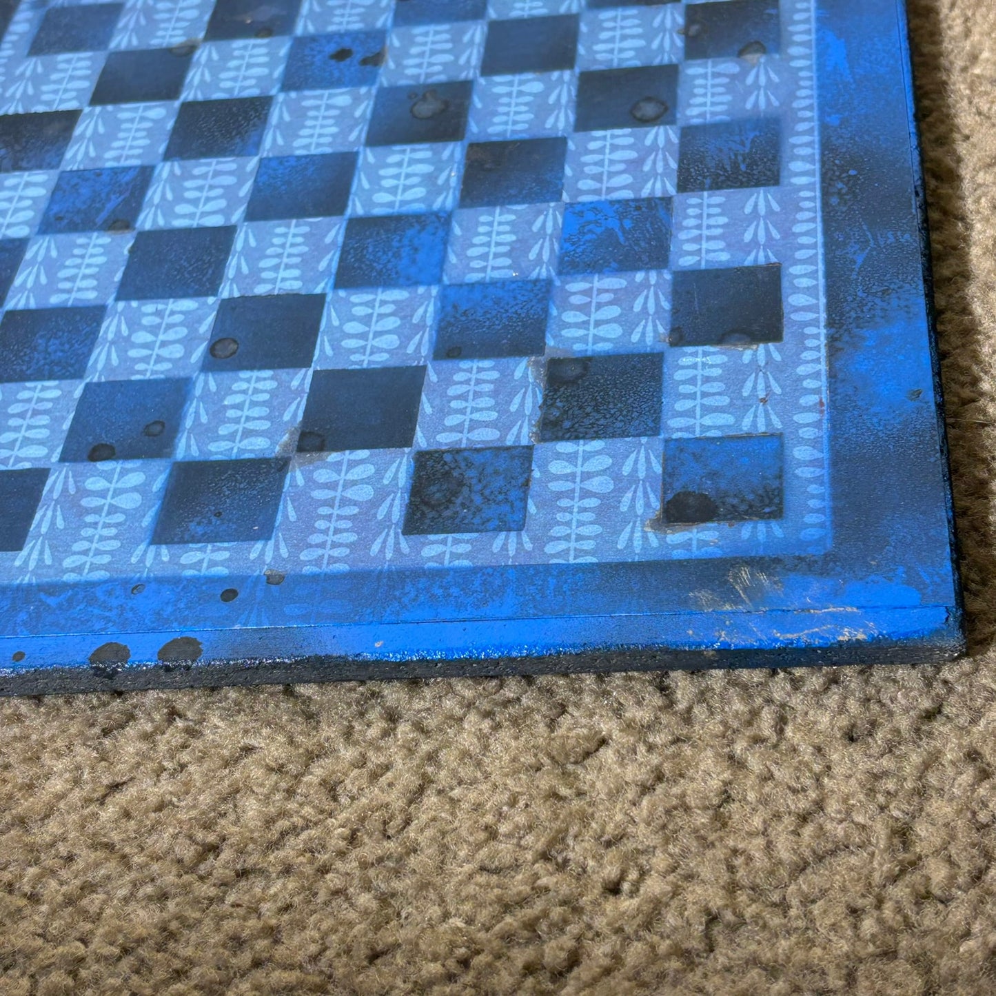 Flair Blue - Scrapbook Chess Board