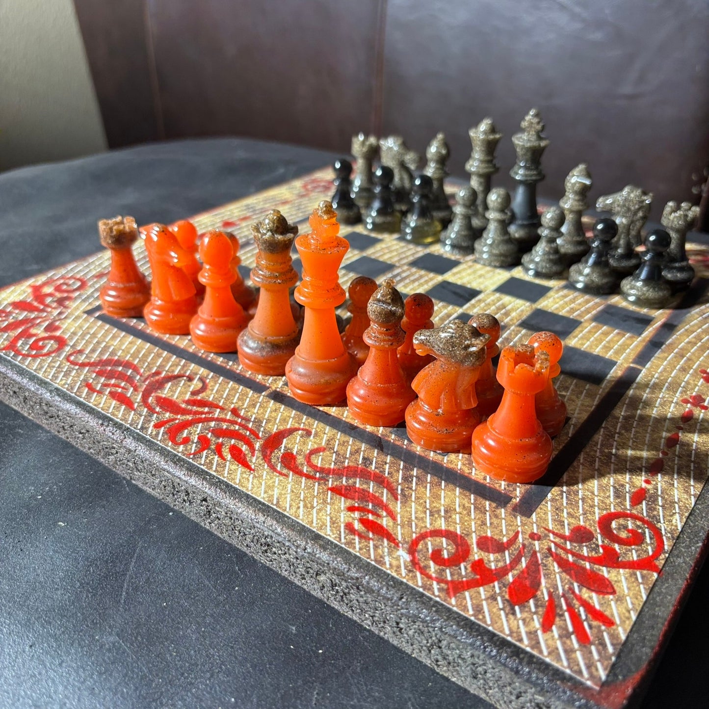 Opal Vintage Pattern - Scrapbook Chess Set