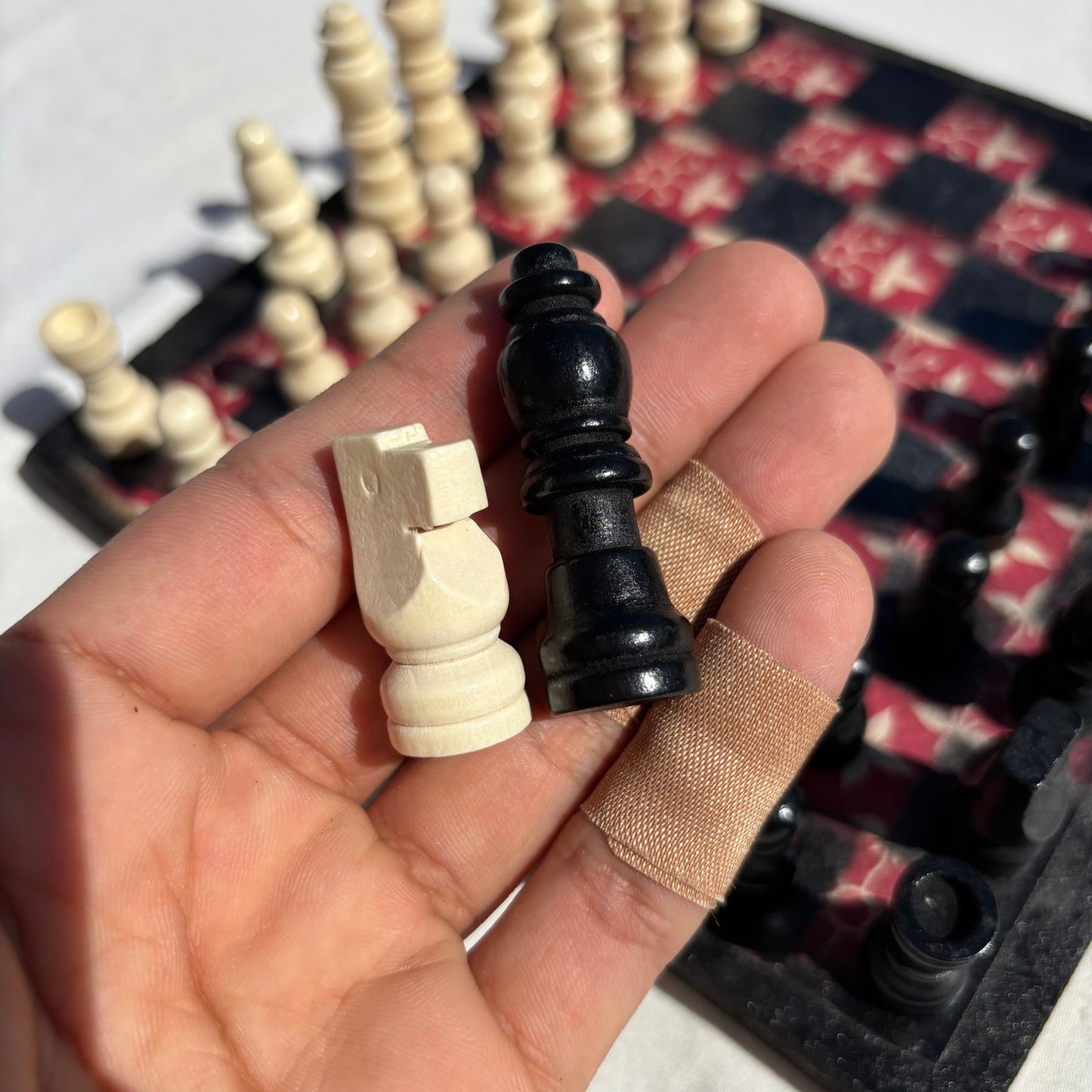 Supreme Red - Scrapbook Chess Set