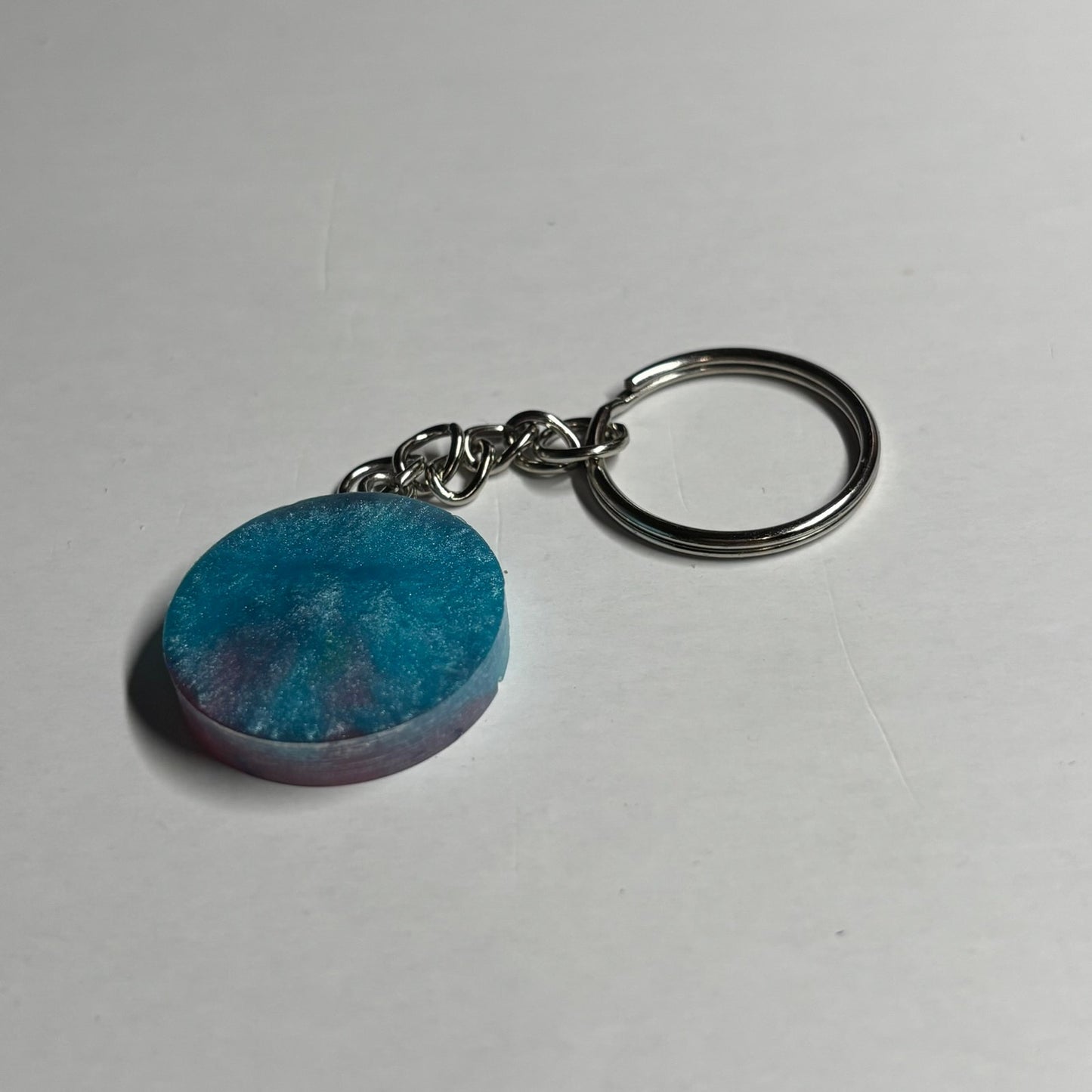 Cotton Candy Knight - Handmade Resin Keychain - Flat Edition