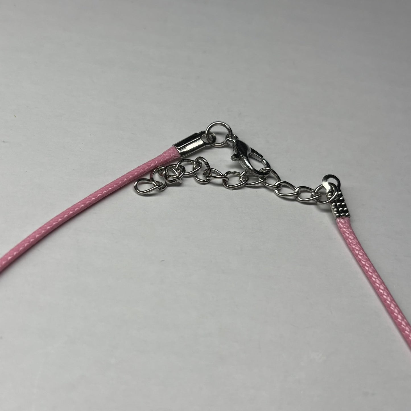 Pink & Green Bishop - Handmade Resin Chess Necklace