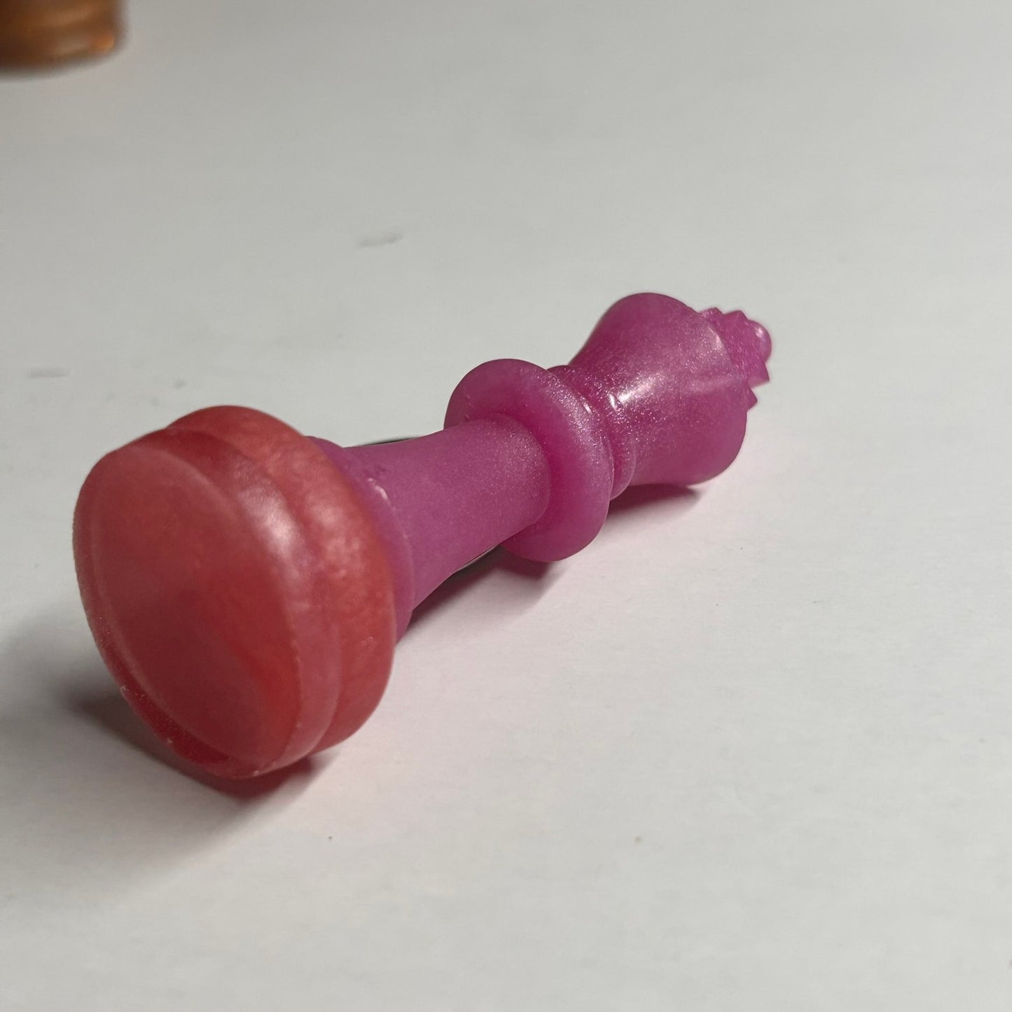 Pink King - Handmade Resin Keychain