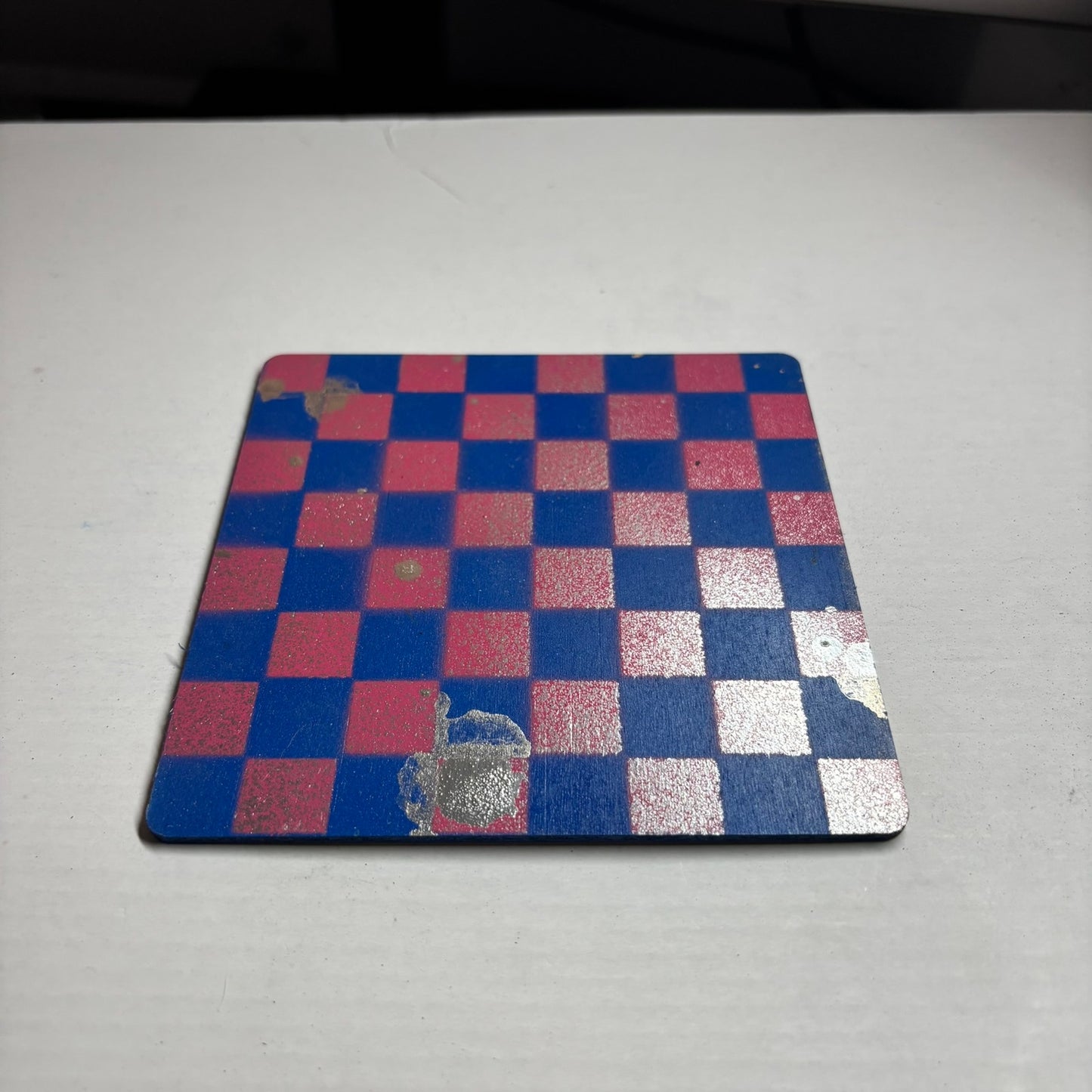 Chrome Pink Blue - Mini Chess Set