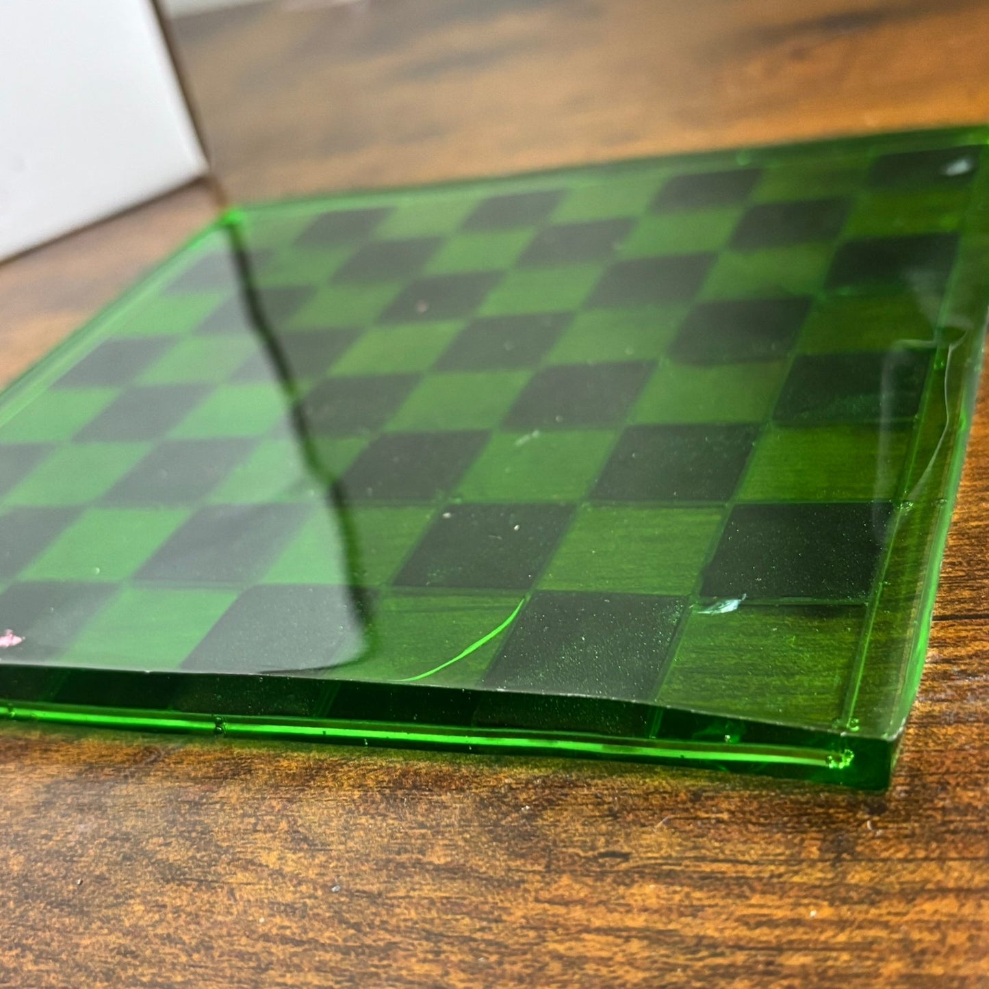 Translucent Green - Resin Chess Board