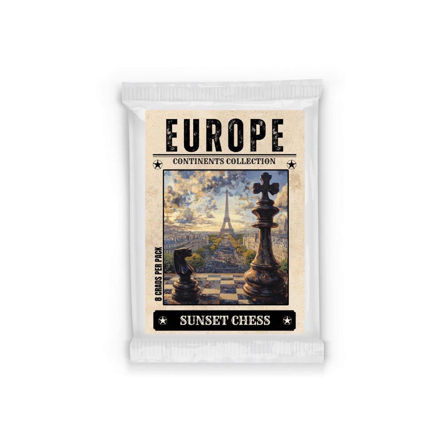 🎁 Europe Edition - Sunset Chess Scrapbook Card Pack (100% off)