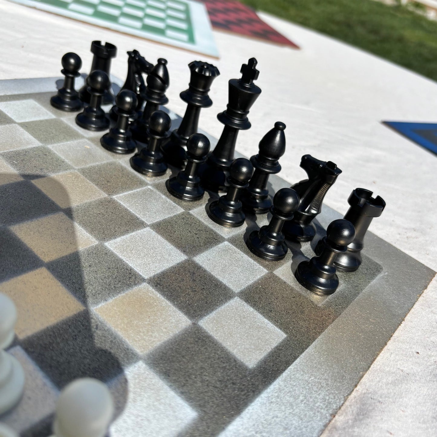 Sunny Gold - Painted Chess Set