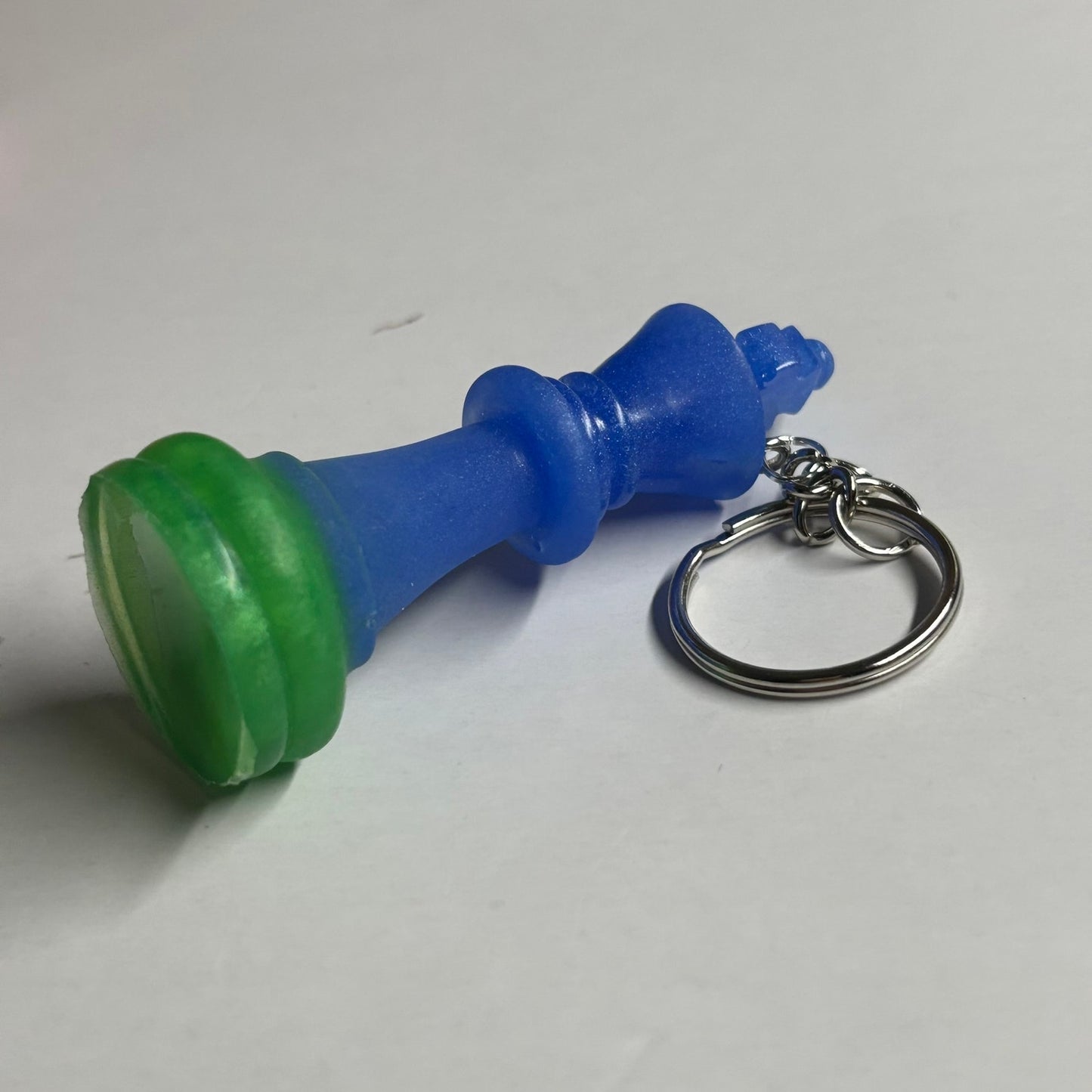 Green Blue King - Handmade Resin Keychain