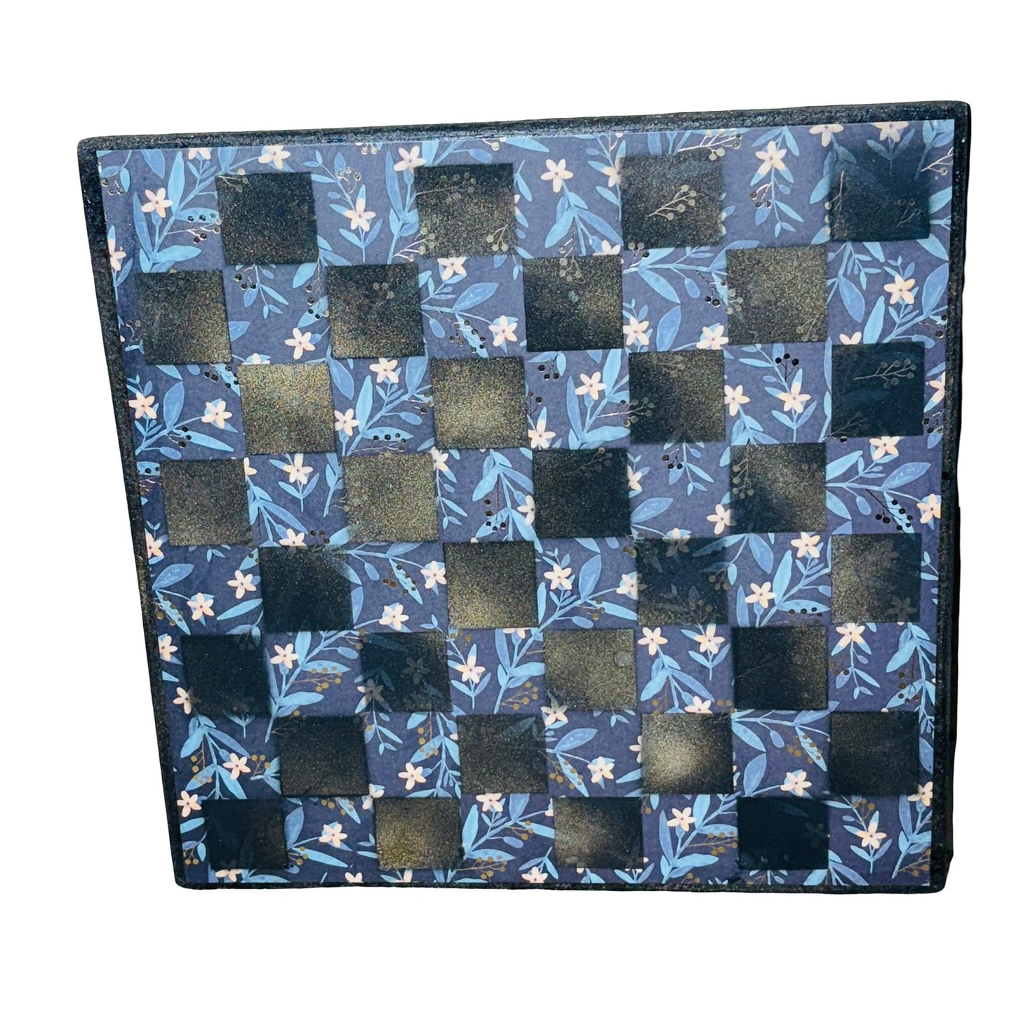 Simple Blue Vintage - Scrapbook Chess Board
