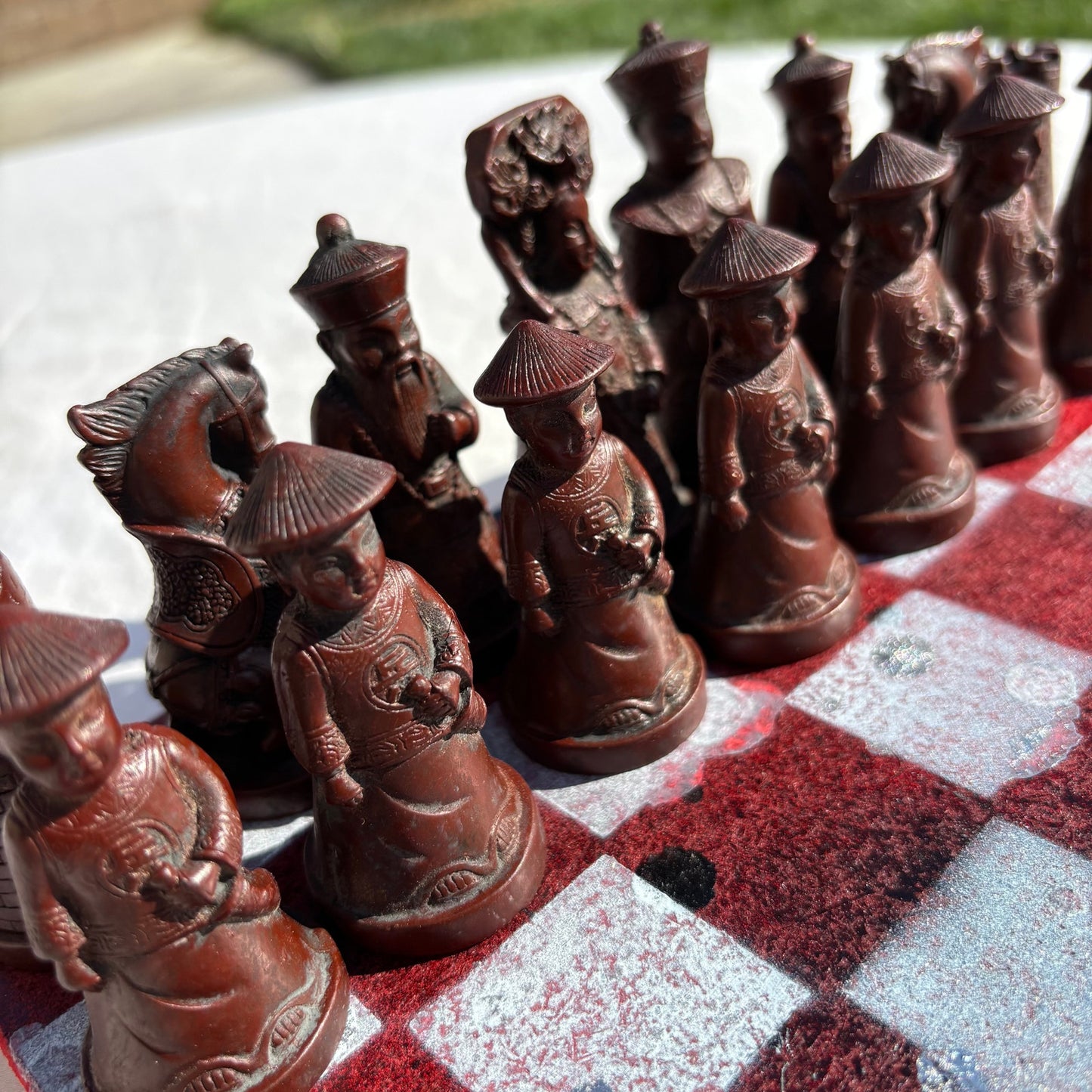 Chrome Red Desire - Chinese Edition Chess Set