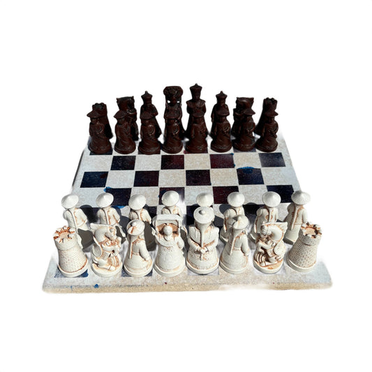 Space White - Chinese Edition Chess Set