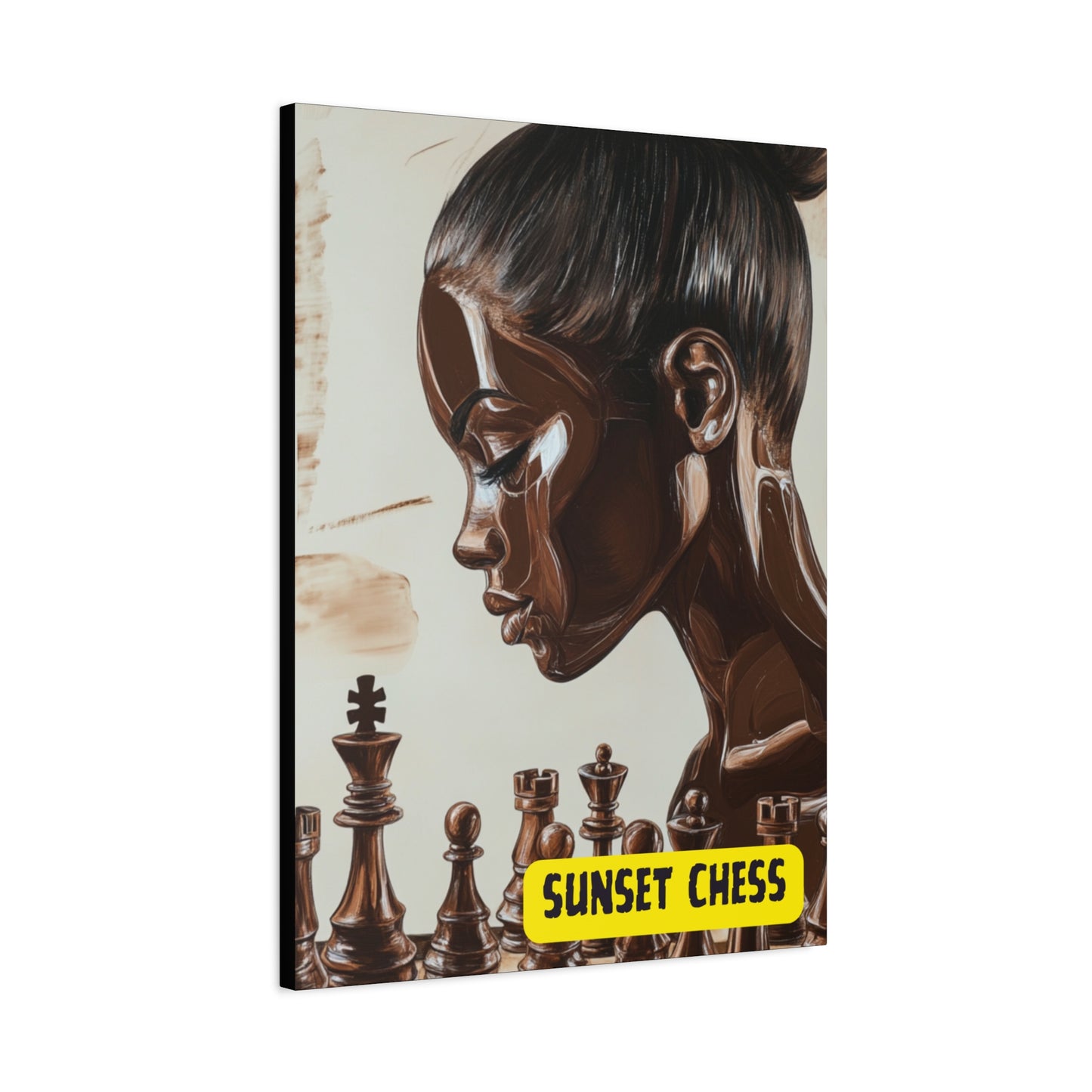 Melanin Beauty - Canvas Chess Print 24"x32"