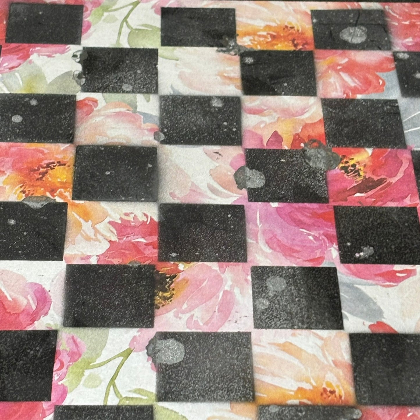 Lush Flower - Scrapbook Chess Set