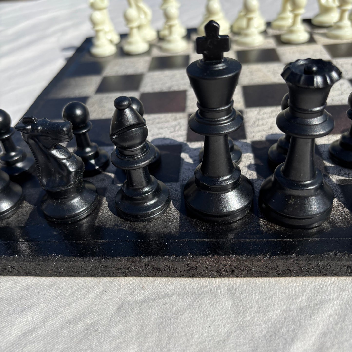 Cursive Writing - Scrapbook Chess Set