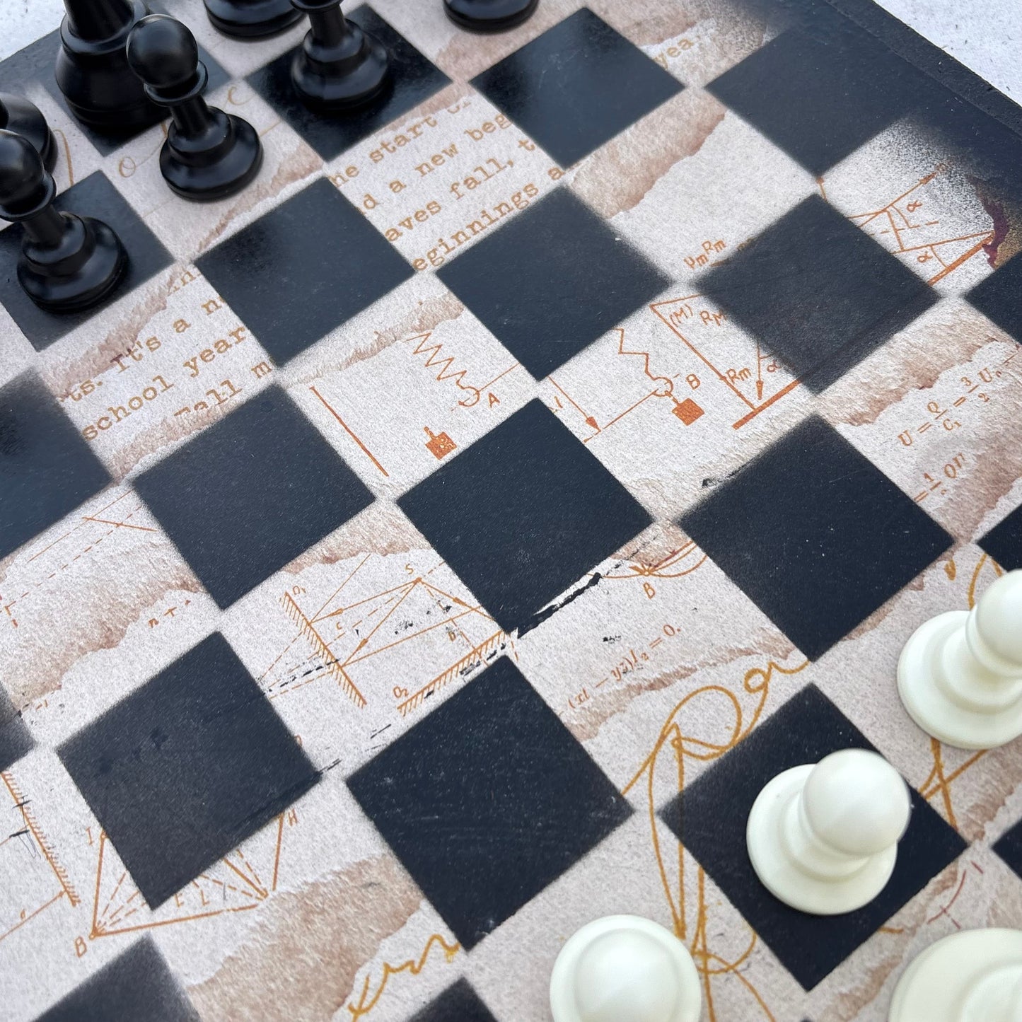 Mystic Writings - Scrapbook Chess Set