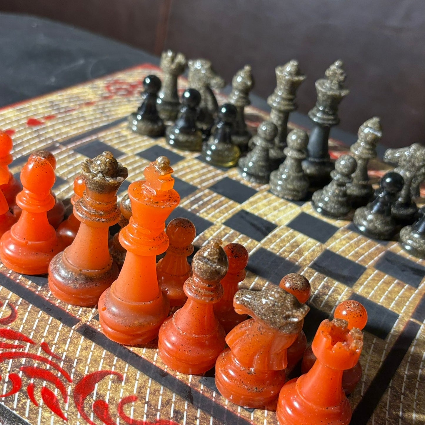 Opal Vintage Pattern - Scrapbook Chess Set
