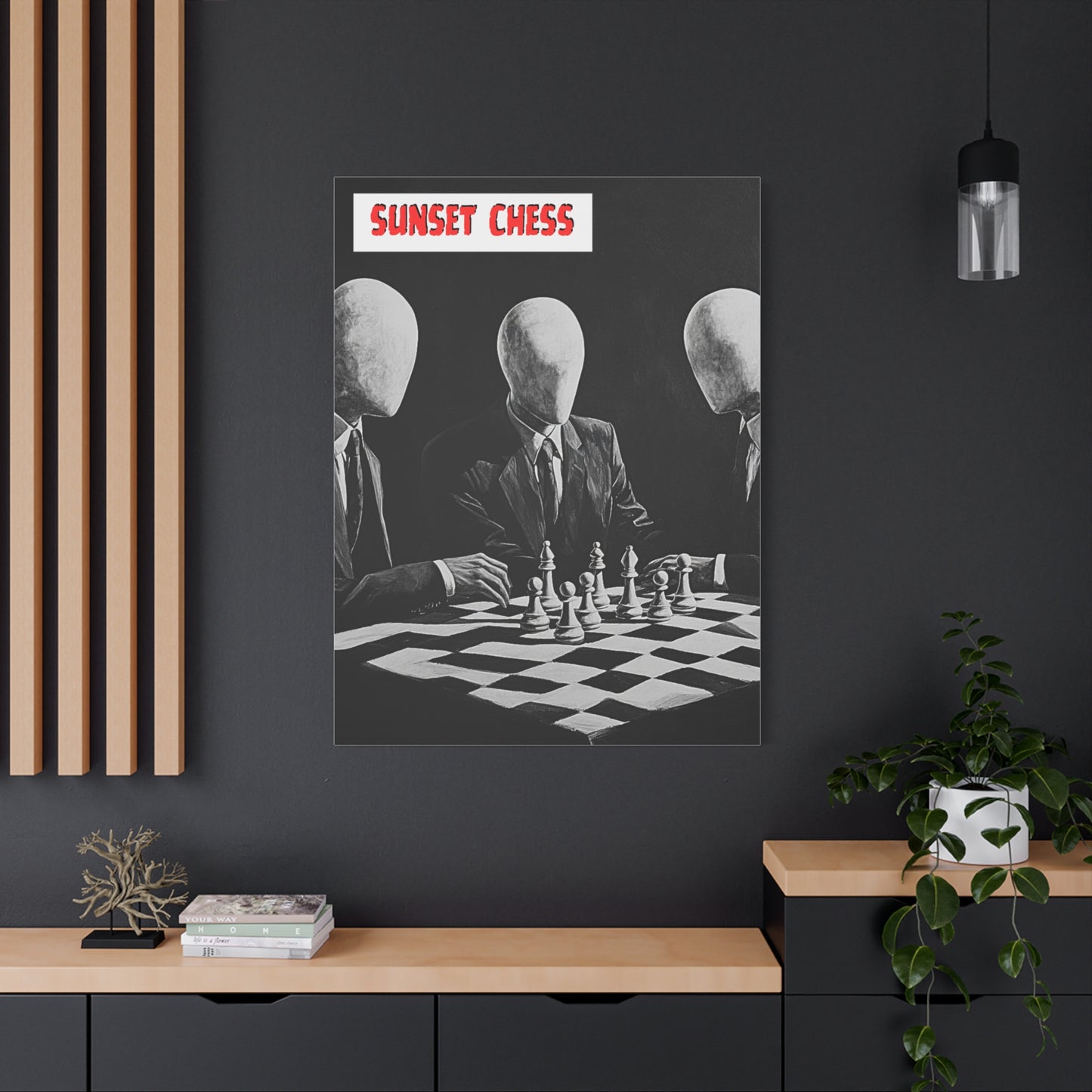 No Face No Game!! - Canvas Chess Print 36"x48"