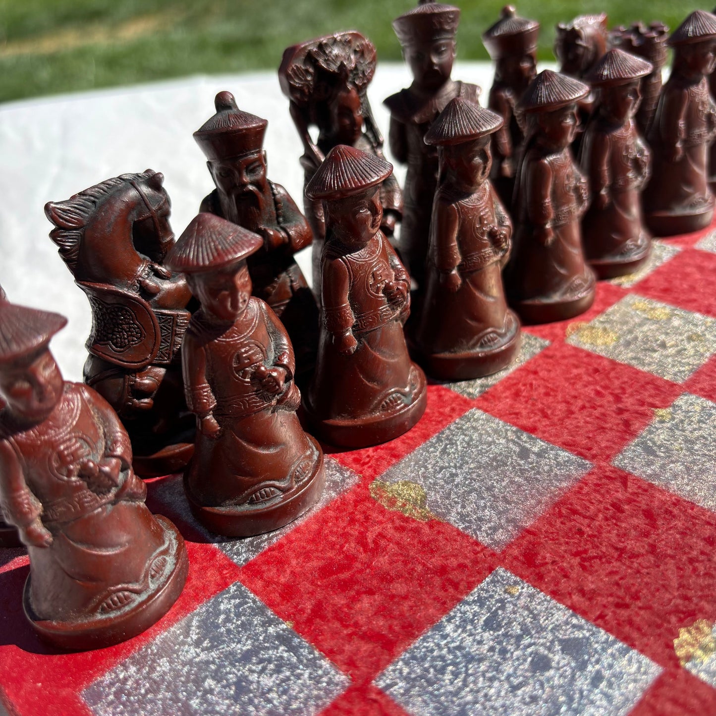 Red & Gold - Chinese Edition Chess Set