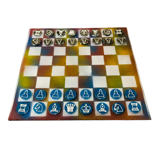 Color Mesh - Painted Chess Set