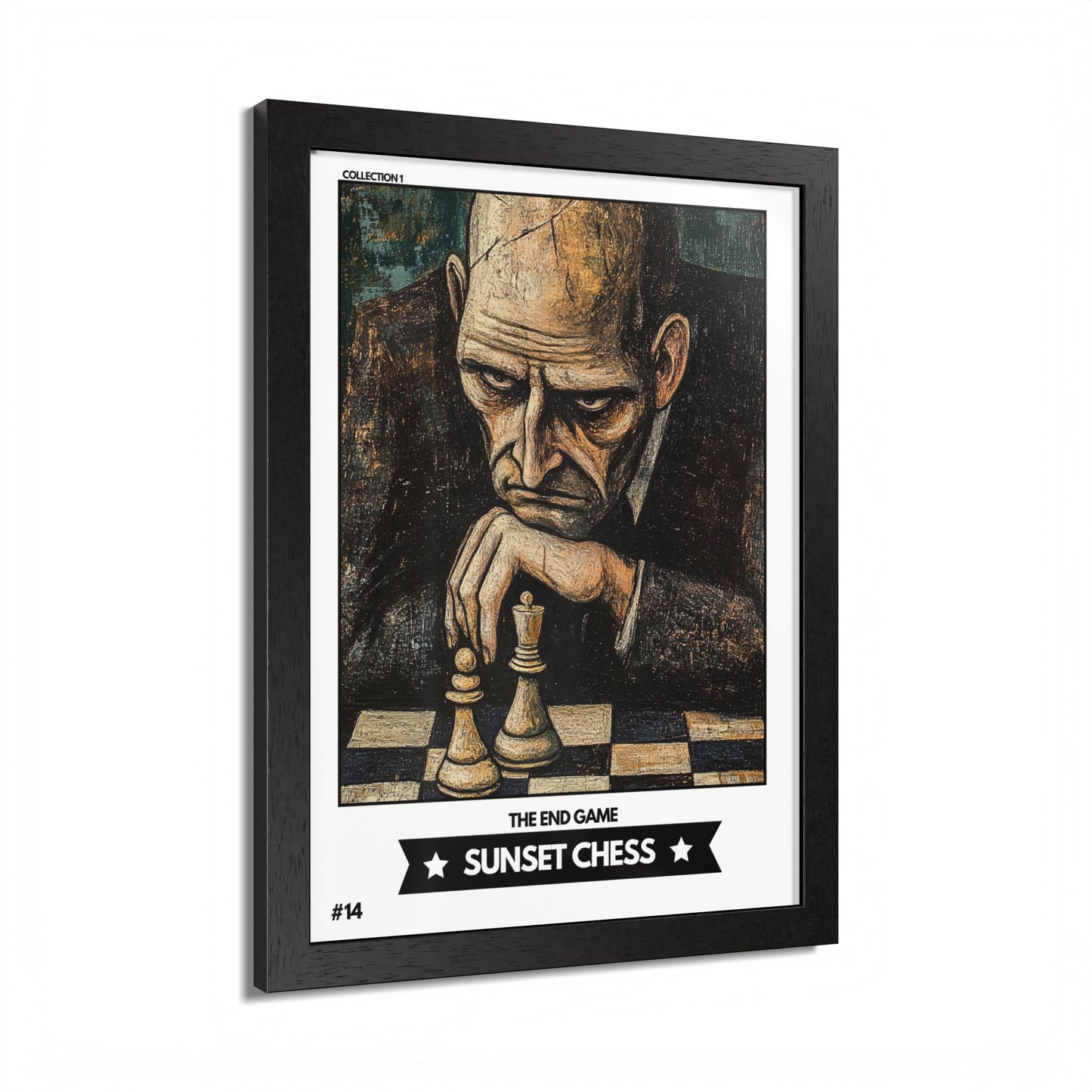 Copy of Season 1 - Collection 1 Card #14 - Sunset Card Poster Framed 12"x16"