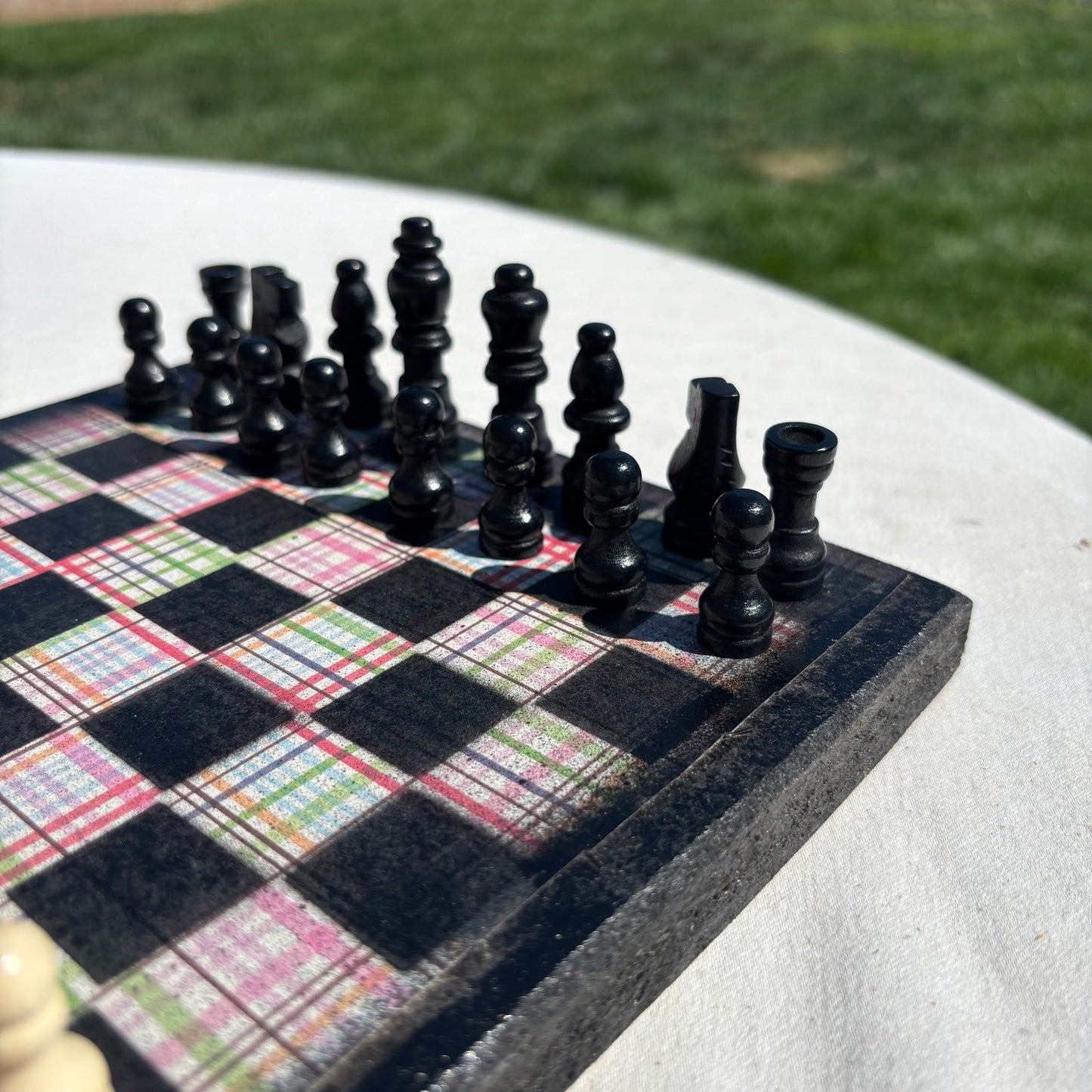 Colorful Lines - Scrapbook Chess Set