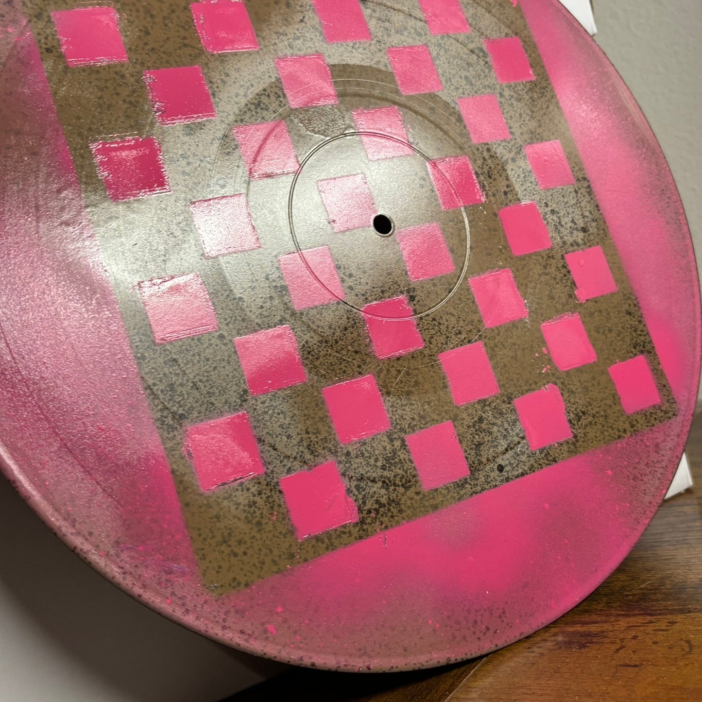 Spotted Pink - Vinyl Chess Board