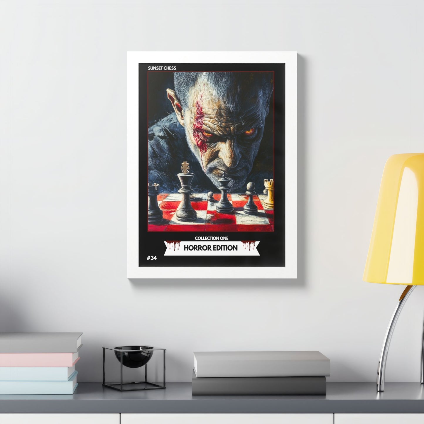 Horror Edition - Collection 1 Card #34 - Sunset Card Poster Framed 12"x16"