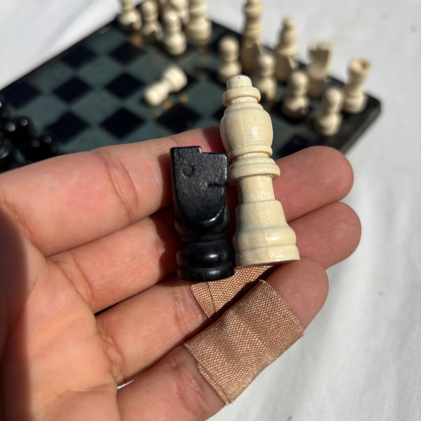 Golden Green - Scrapbook Chess Set