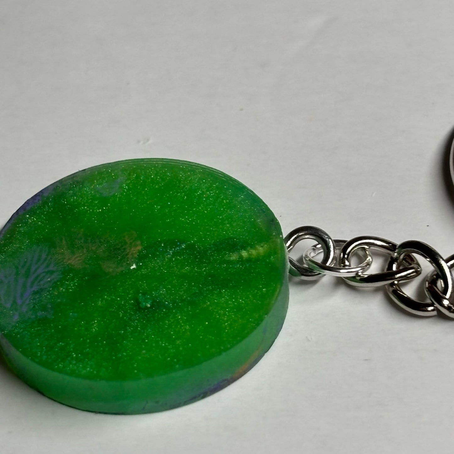 Purple Green Pawn - Handmade Resin Keychain