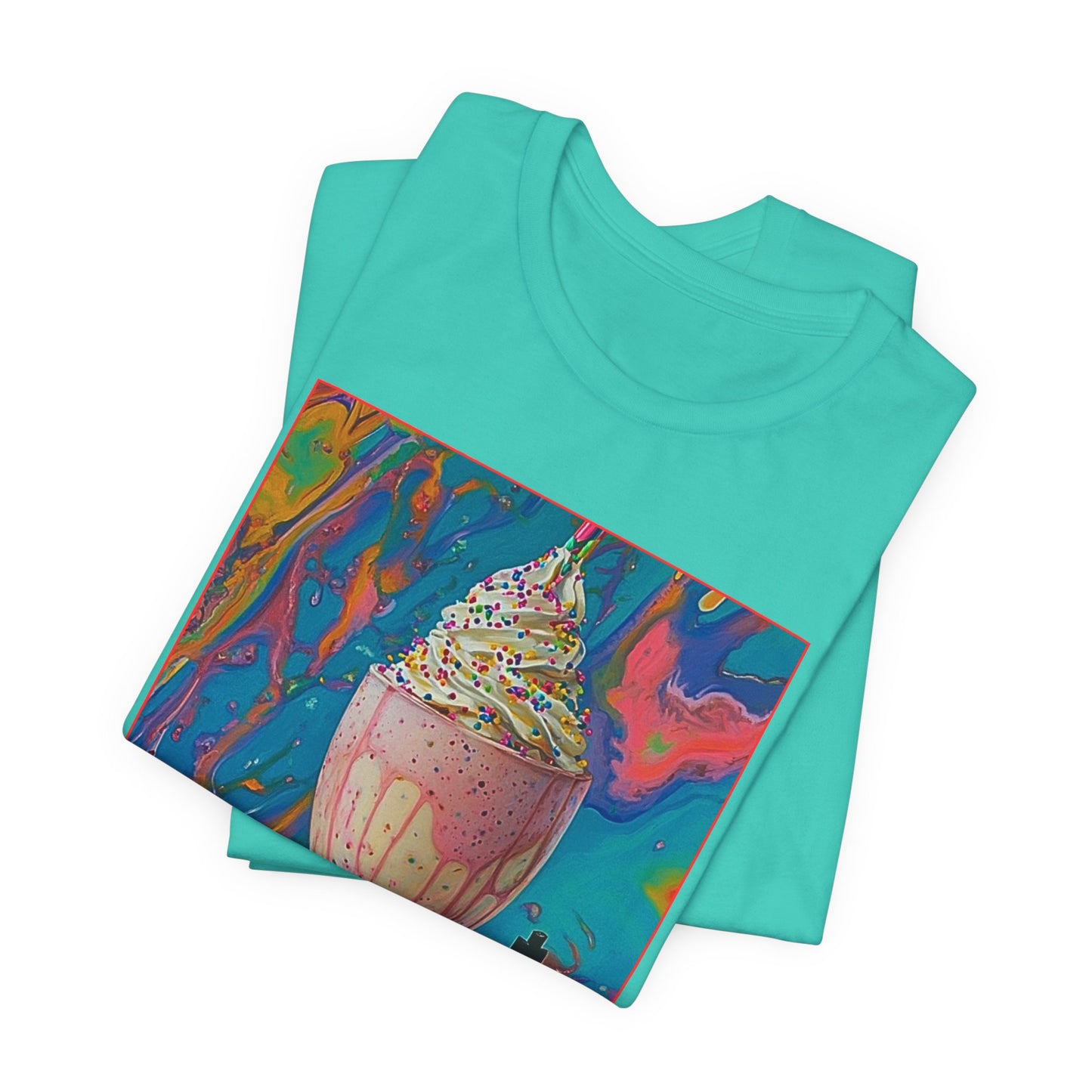 Ice Cream Sundae - Blue Chess T Shirt