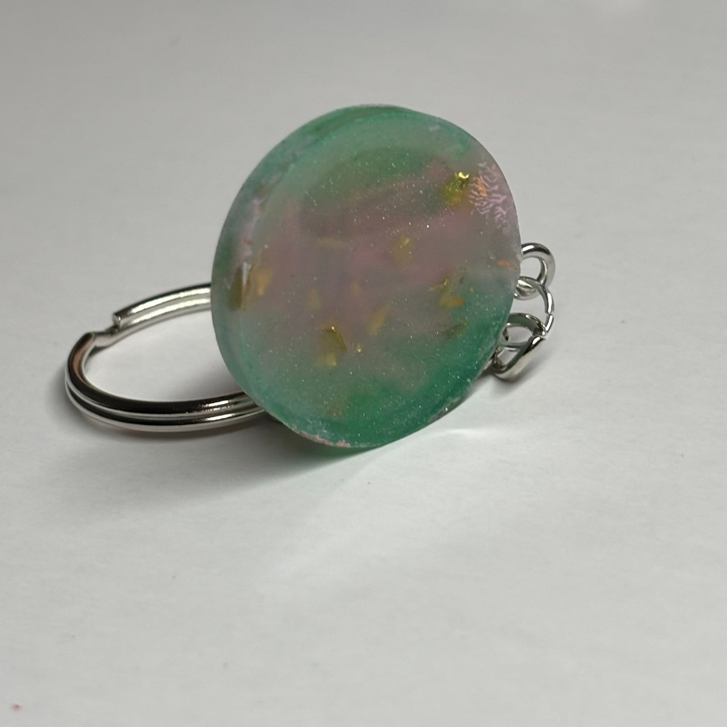 The Green Pink Queen - Handmade Resin Keychain