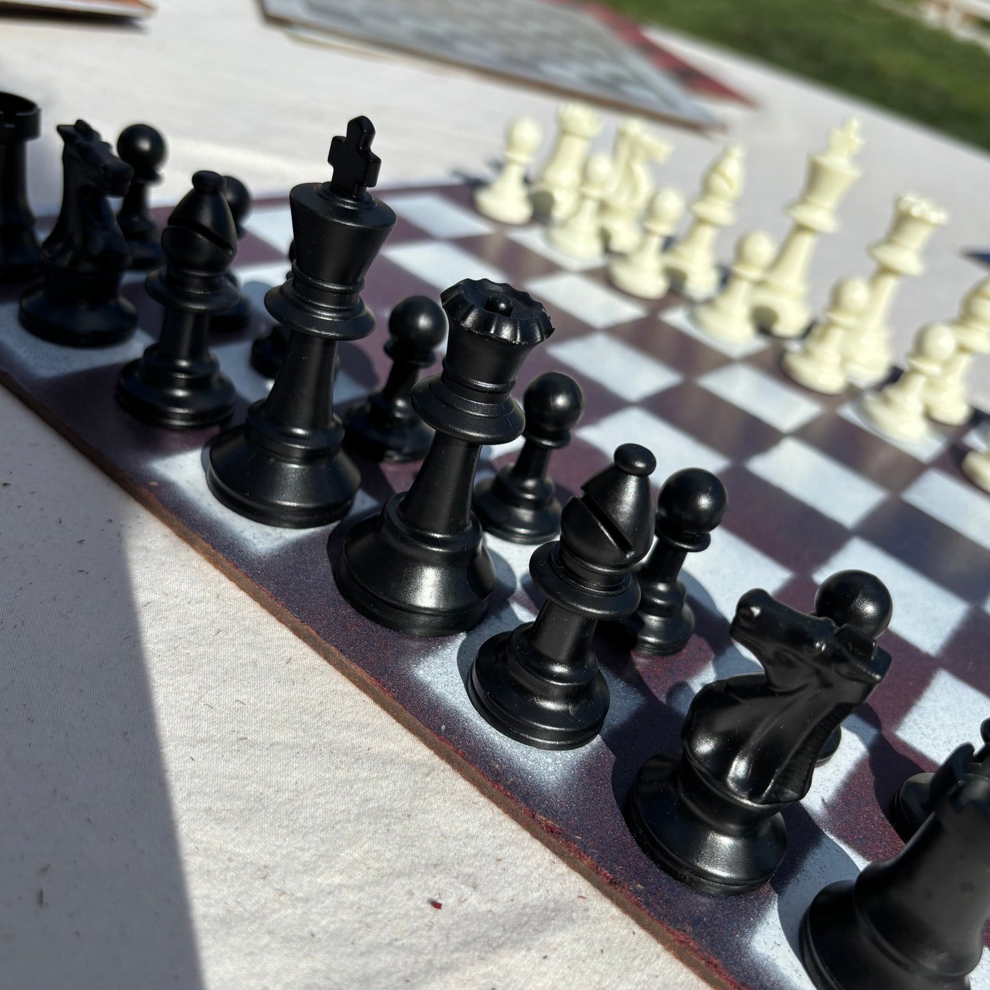 Fading Opal- Painted Chess Set