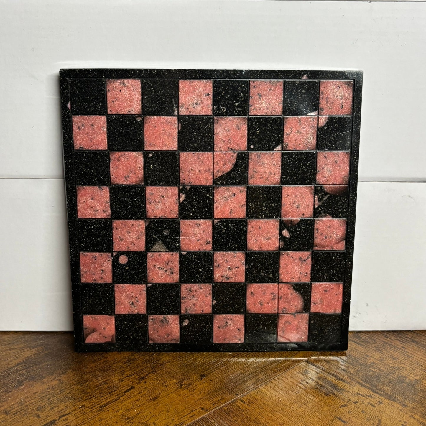 Pink & Black - Resin Chess Board