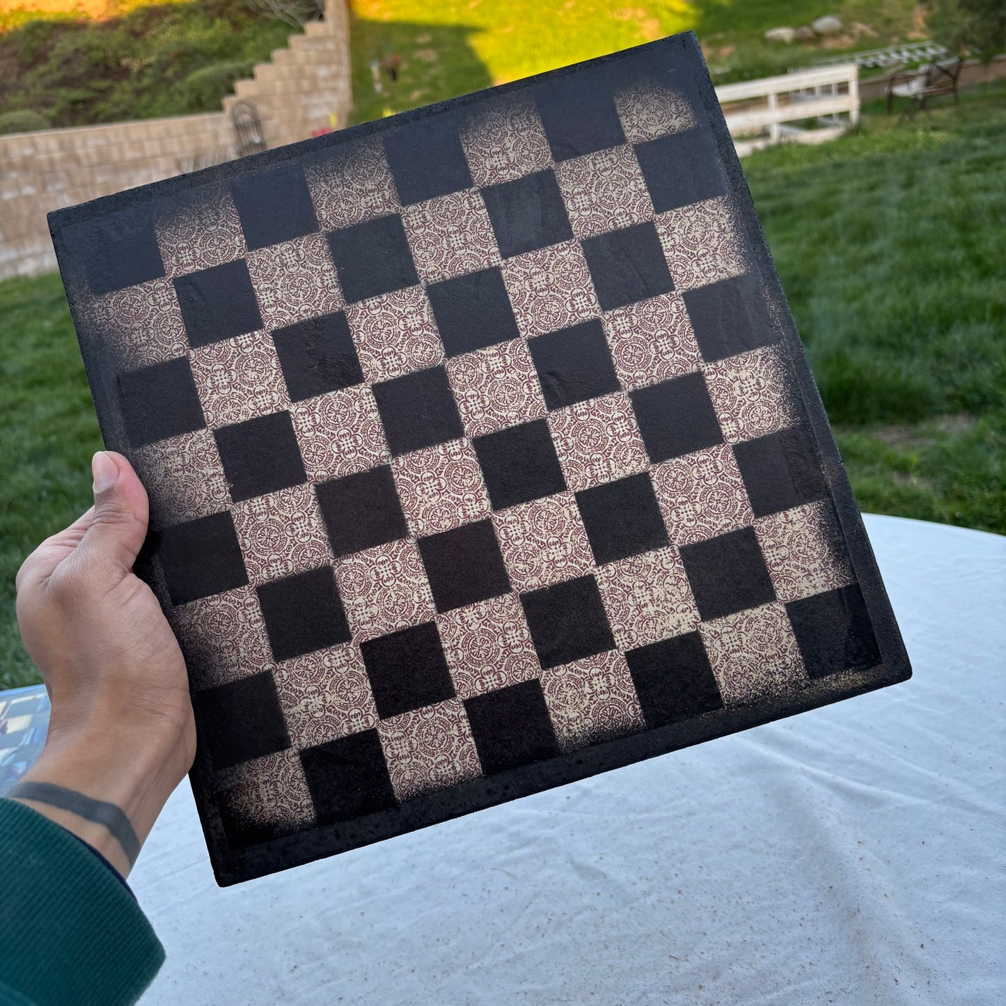 Vintage Brown - Scrapbook Chess Set