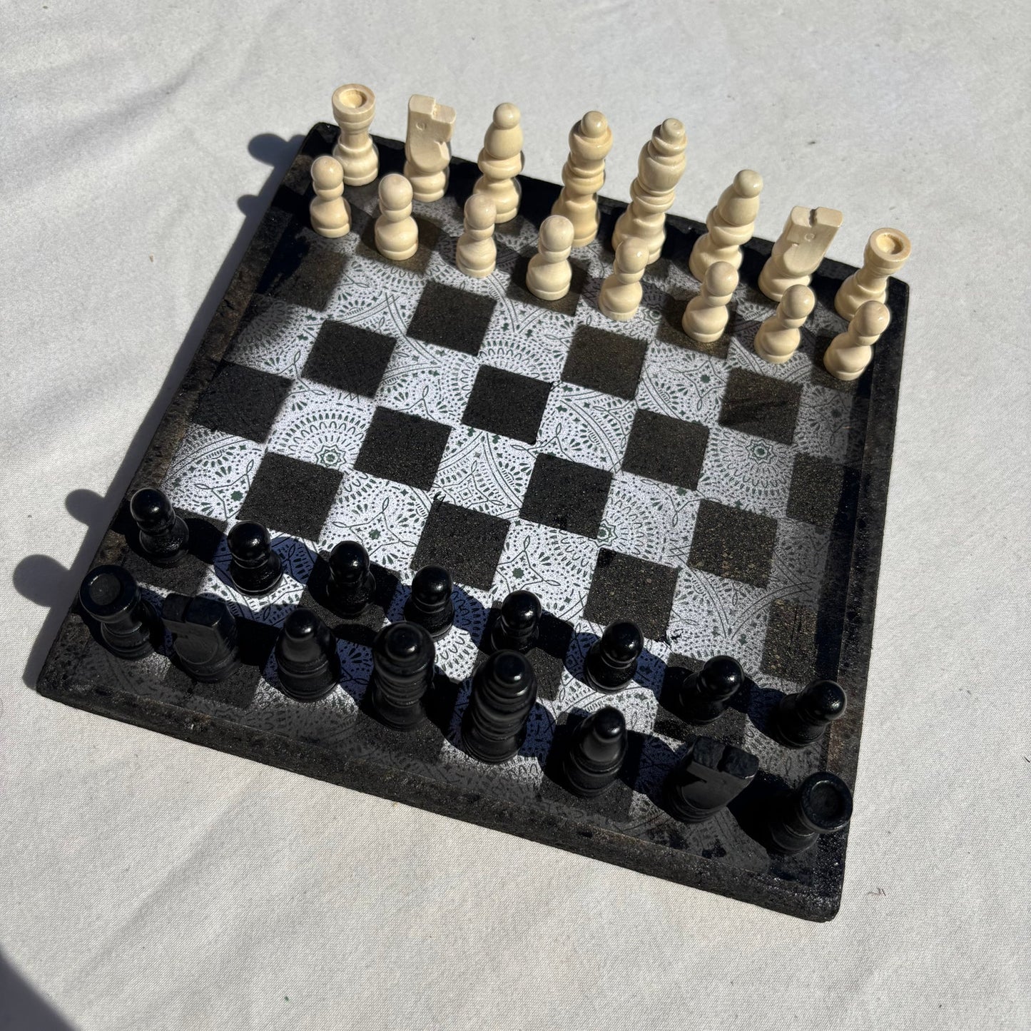 Simple Pattern - Scrapbook Chess Set