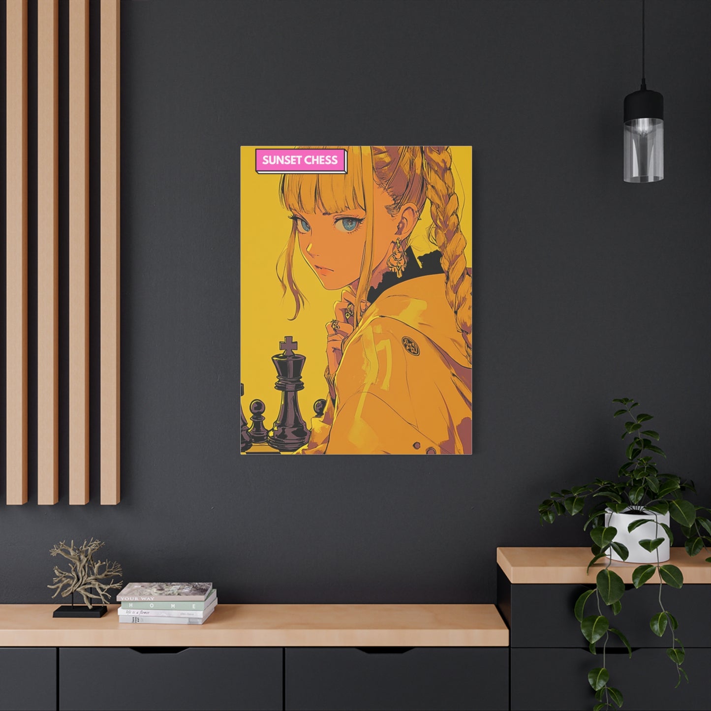 Anime Girl - Canvas Chess Print 30"x40"